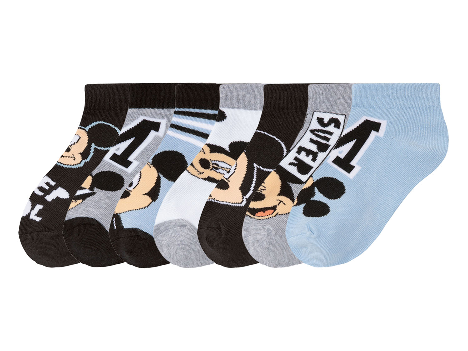 Stopki chłopięce z bohaterami bajek, 7 par Myszka Miki, 31-34