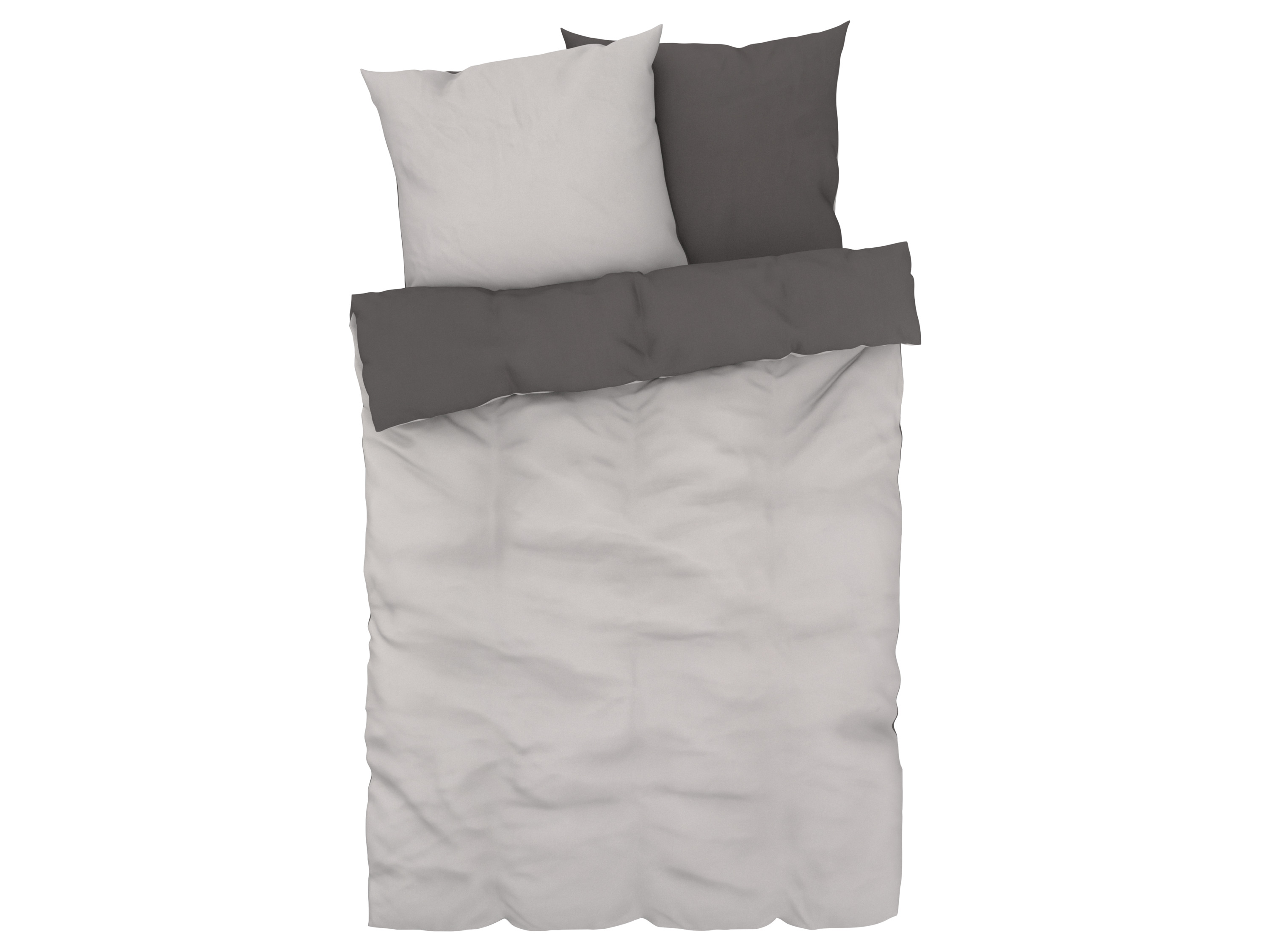 Livarno home Pościel satynowa, 220 x 200 cm Szary
