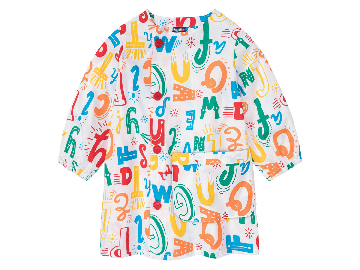 lupilu Fartuszek dziecięcy z bawełny 134/140, Biały