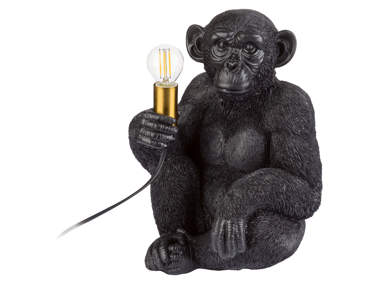 Livarno home Lampka dekoracyjna Małpa/ czarna