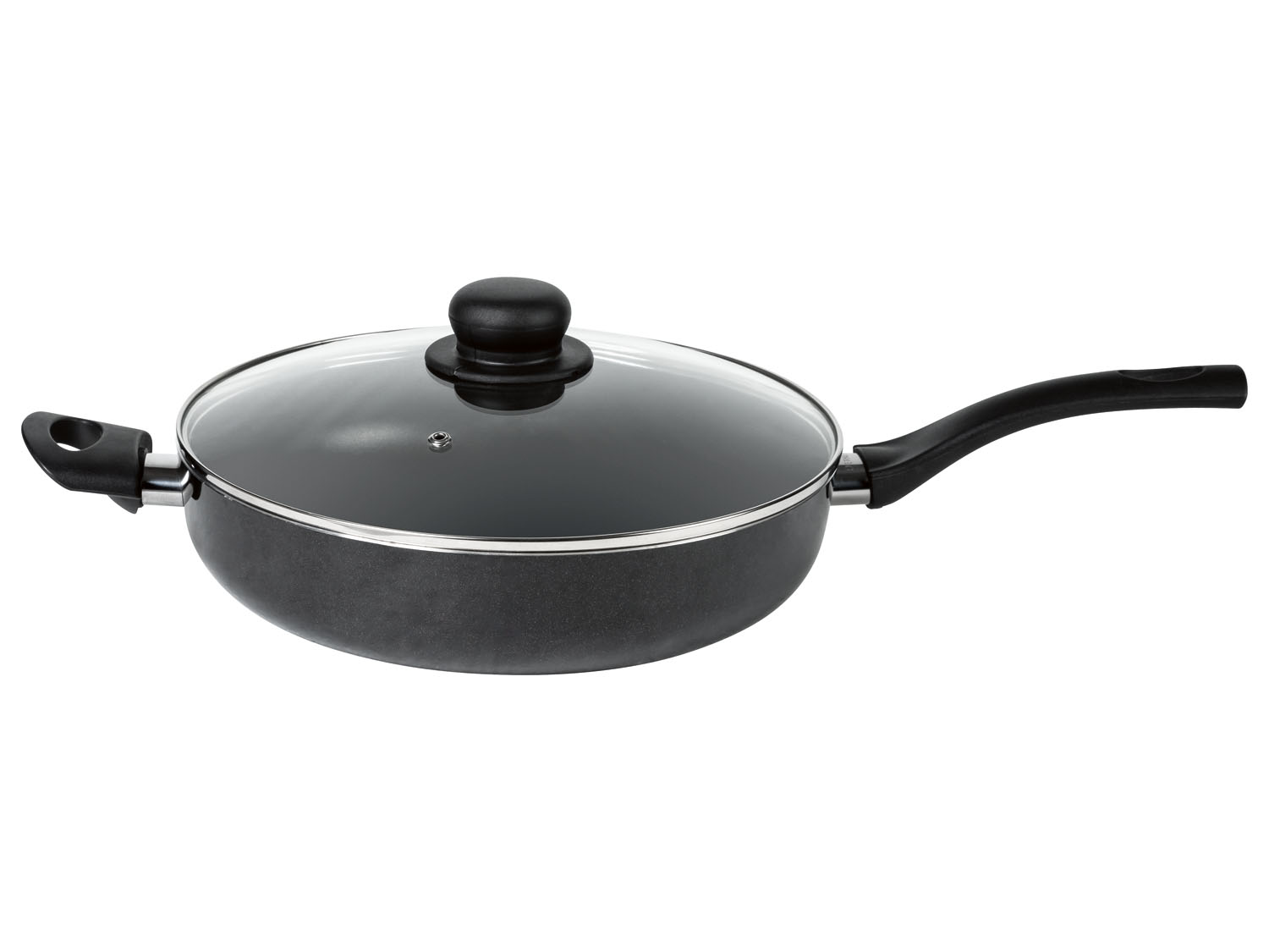 Ernesto Patelnia aluminiowa ze szklaną pokrywką Ø 28 cm