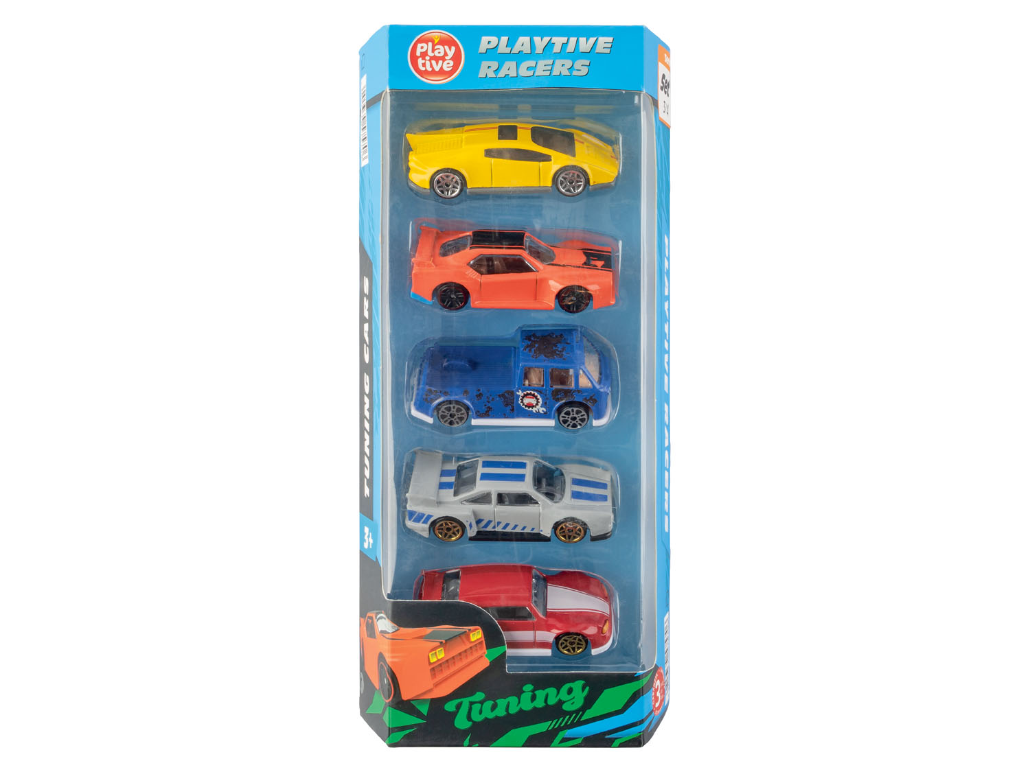 Playtive Samochodziki, 5 sztuk Tuning Cars Seria 2
