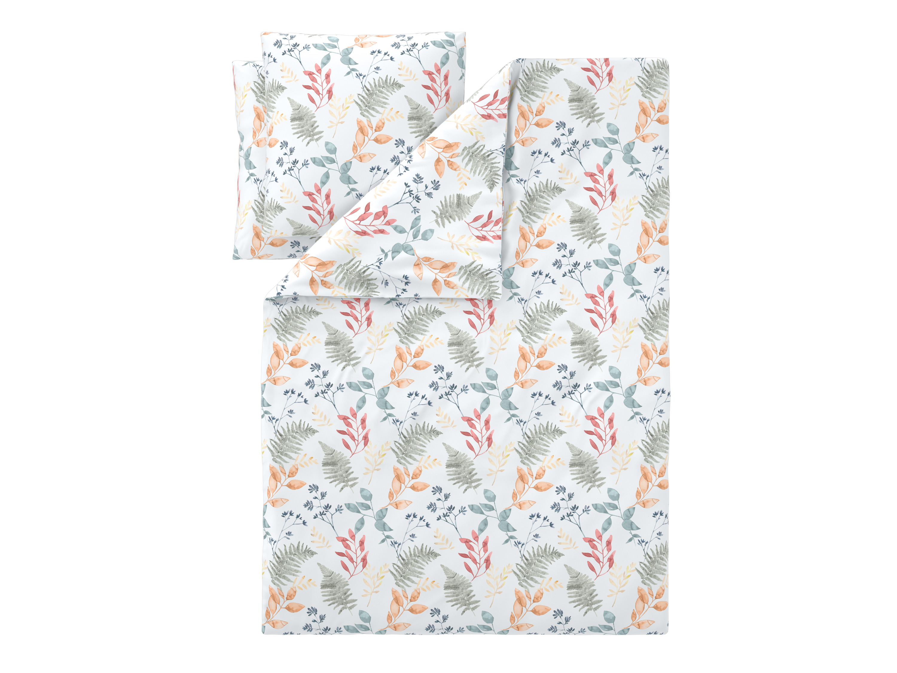 Livarno Pościel z mikrowłókna satynowego, 160 x 200 cm Kwiaty/ biały