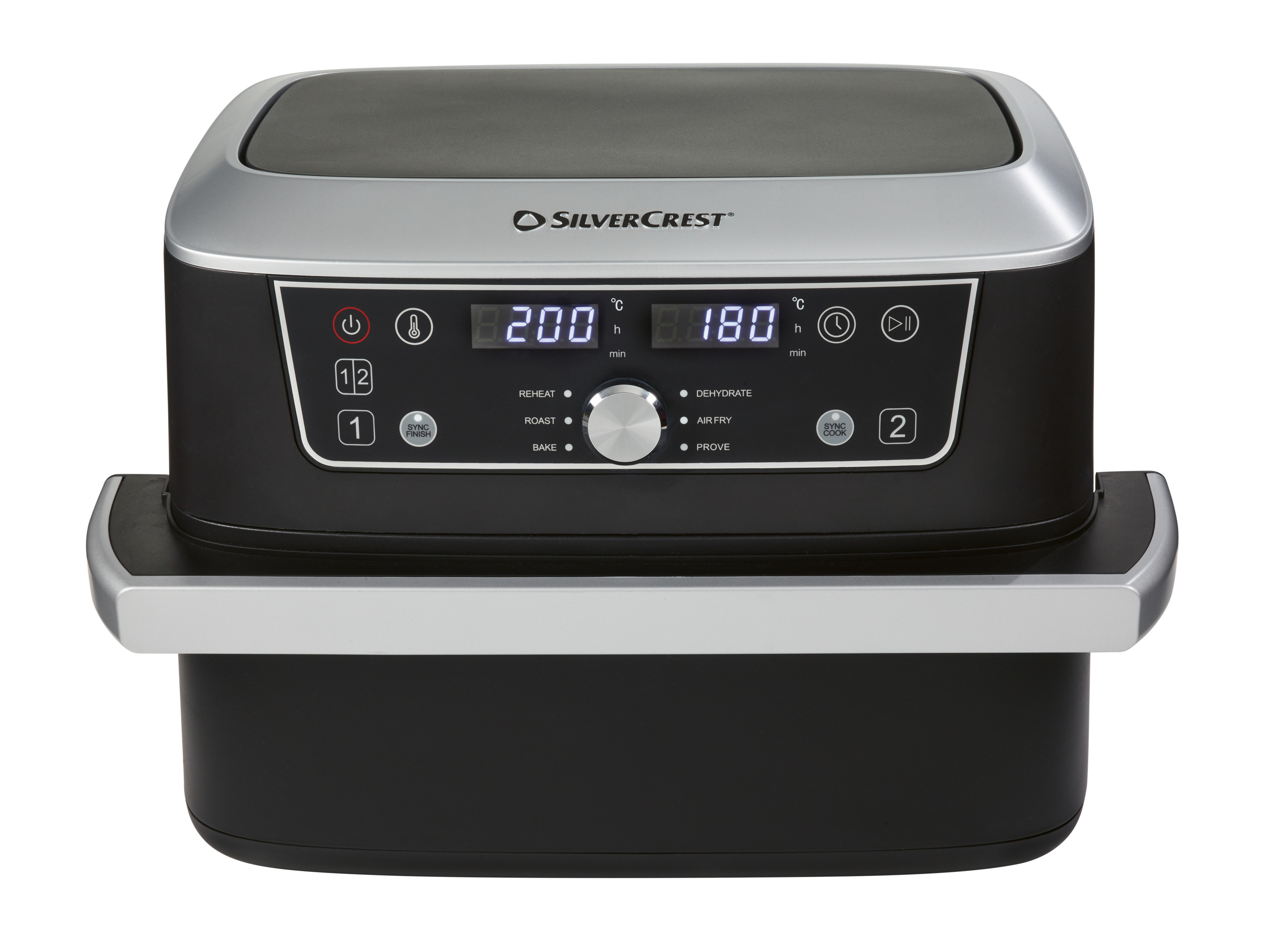 Silvercrest Dwukomorowa frytkownica beztłuszczowa Air Fryer, 2600 W, 11 l, Shfda 2600 A1