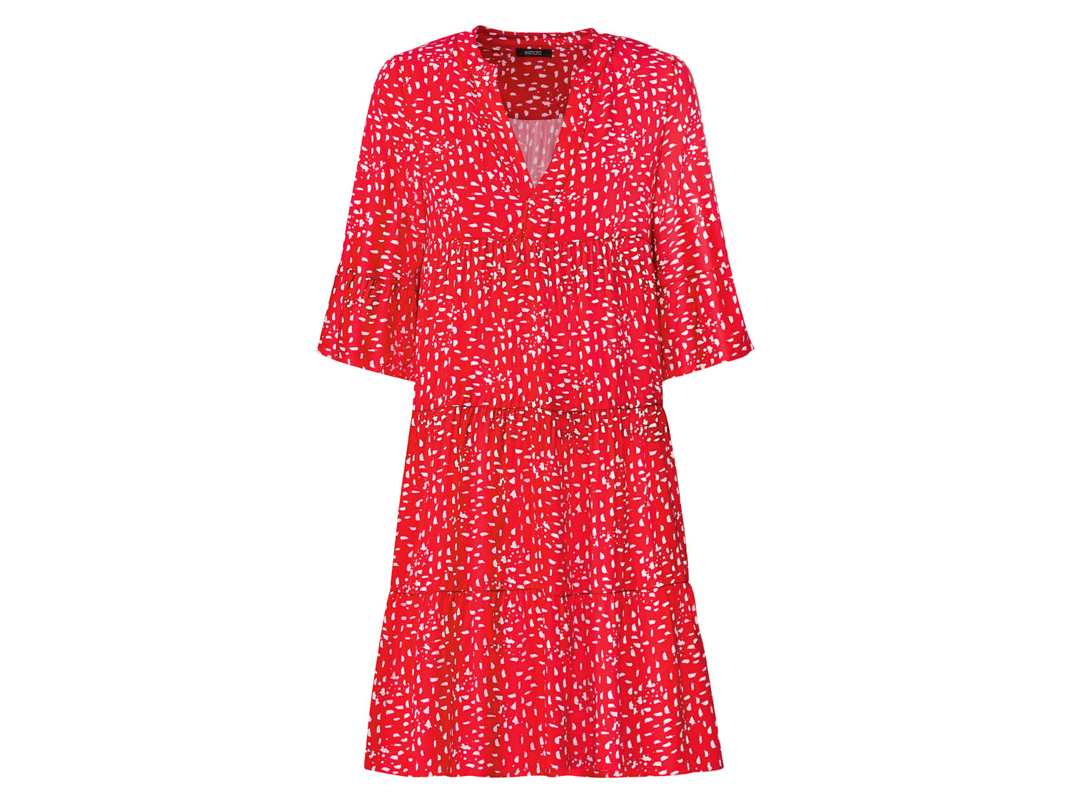 esmara Sukienka damska z wiskozy, 1 sztuka 46, Czerwony