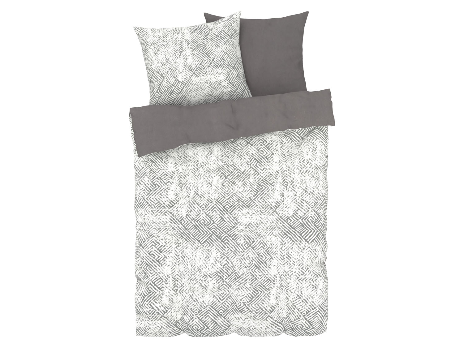Livarno home Pościel z bawełną renforcé, 160 x 200 cm Wzór geometryczny