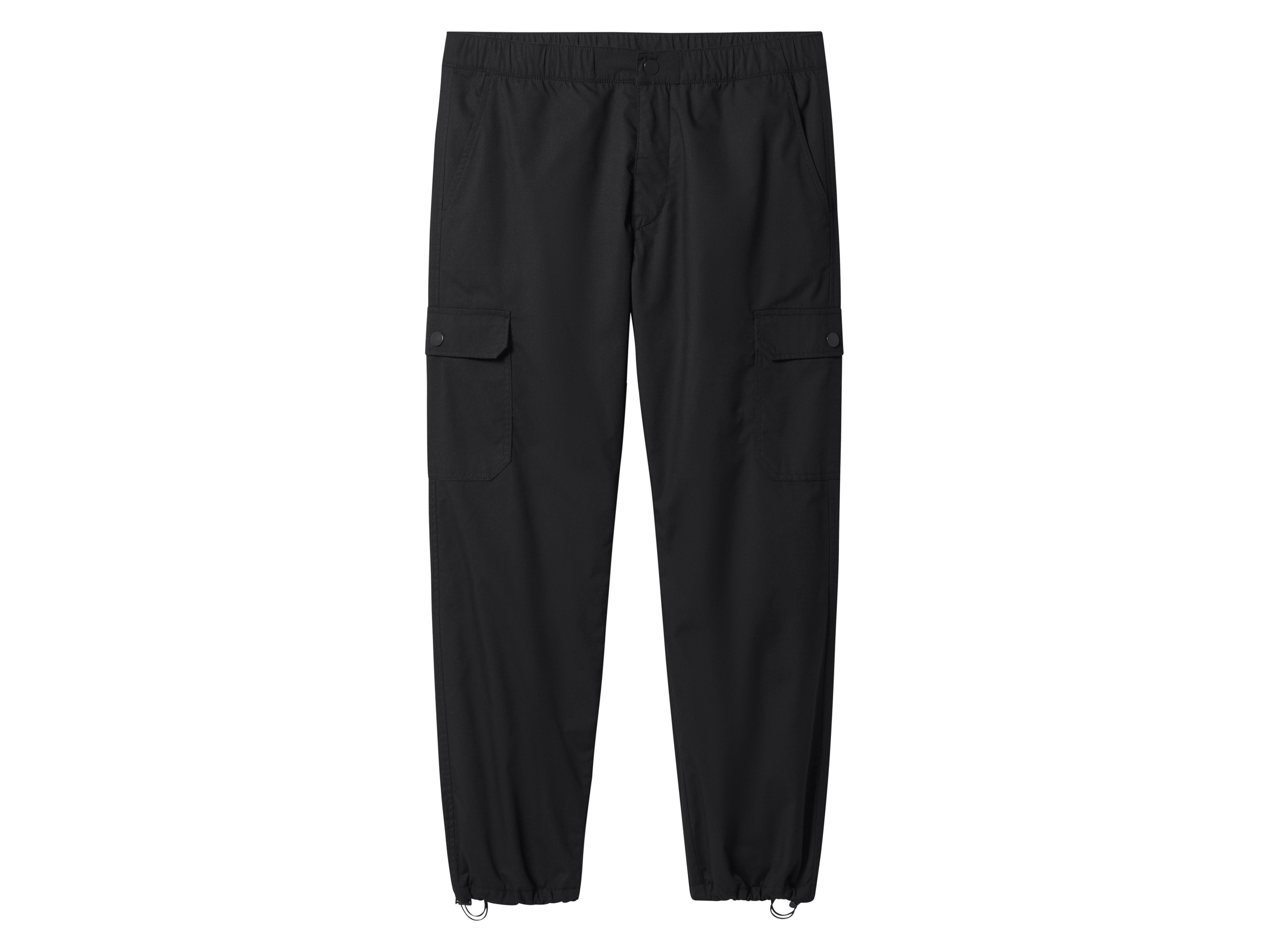 esmara Men Spodnie termiczne męskie cargo Czarny, XL 56/58