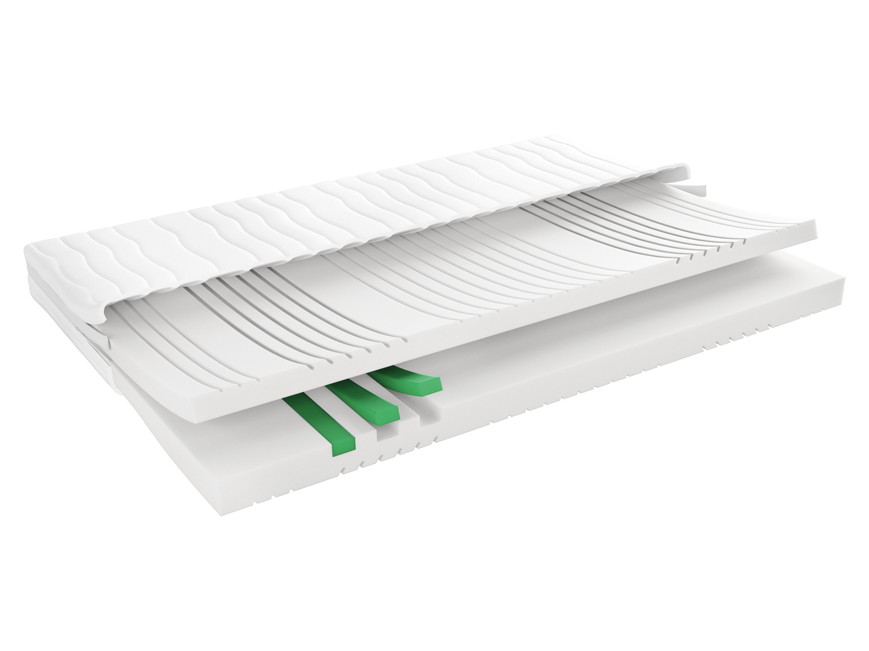 Livarno home Materac 7-strefowy z zimnej pianki z paskiem klimaband, 140 x 200 cm