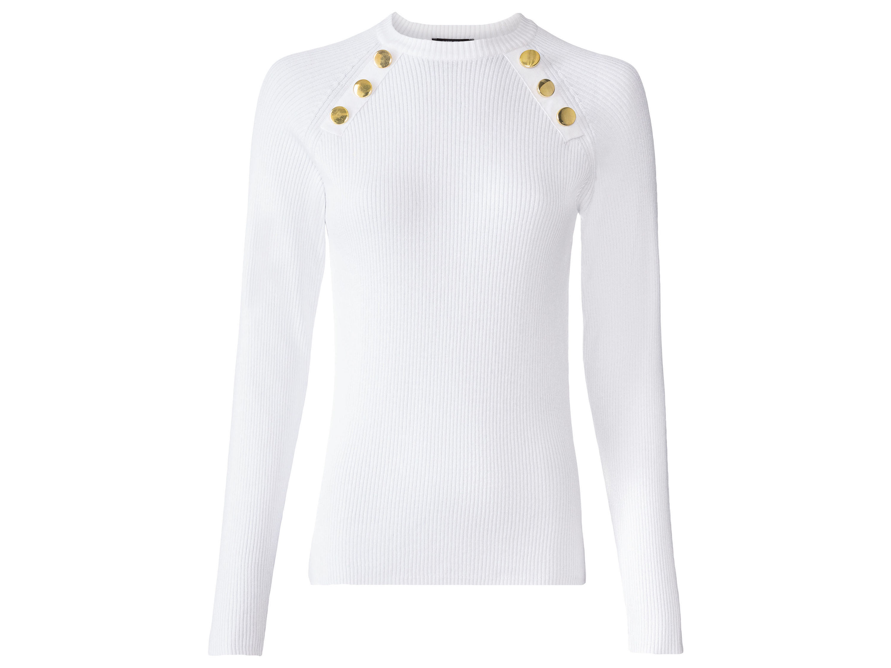 esmara Sweter damski z wiskozą, 1 sztuka Biały, L 44/46