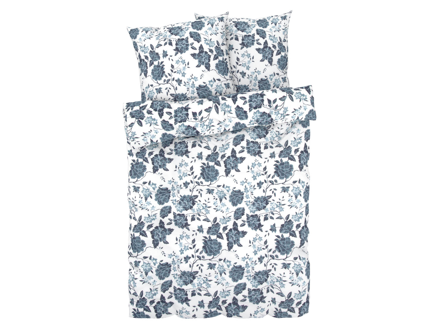 Livarno home Pościel z bawełną renforcé, 160 x 200 cm Liście