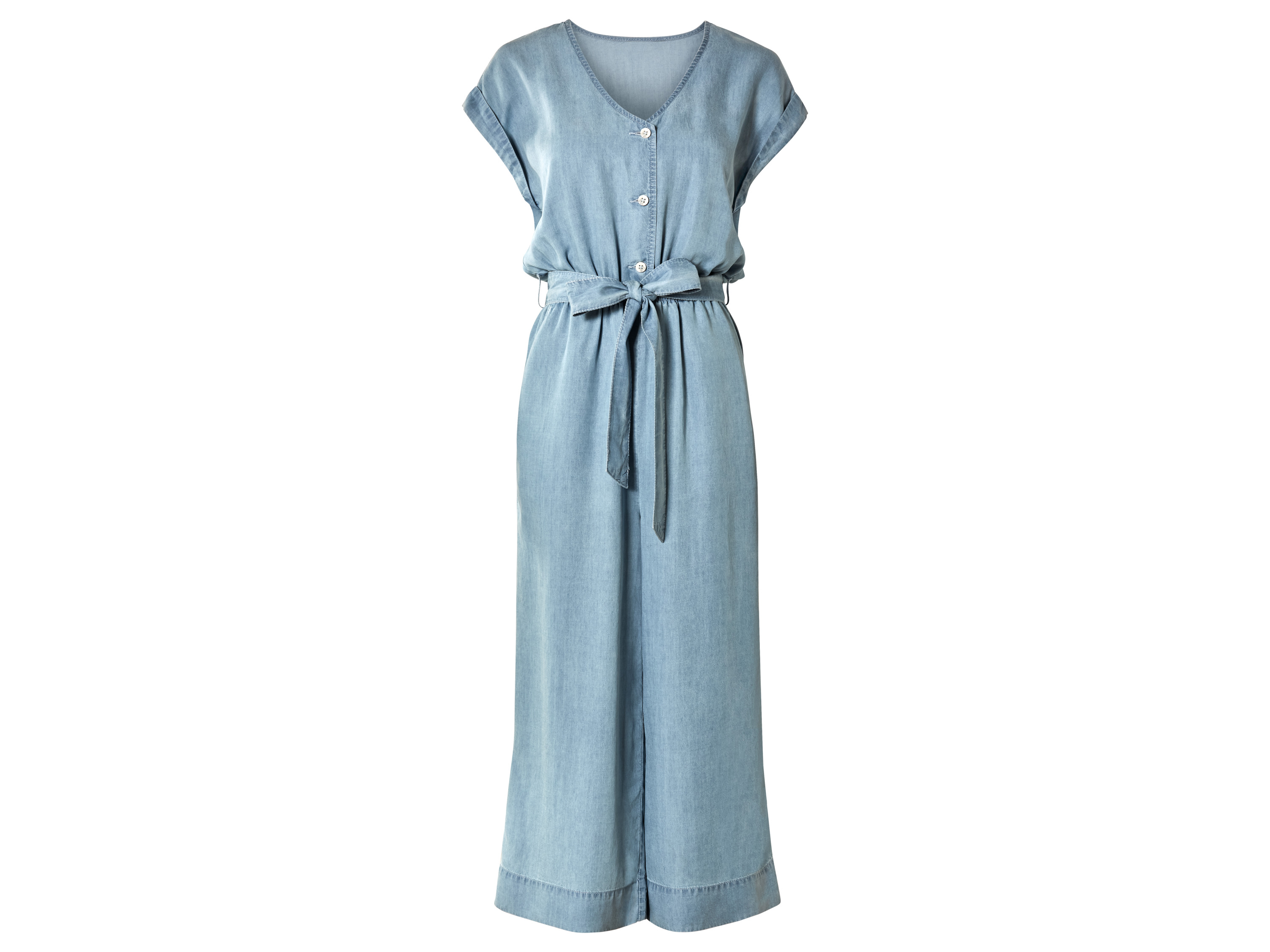 esmara Kombinezon damski z lyocellu, 7/8 długości 38, Jasnoniebieski