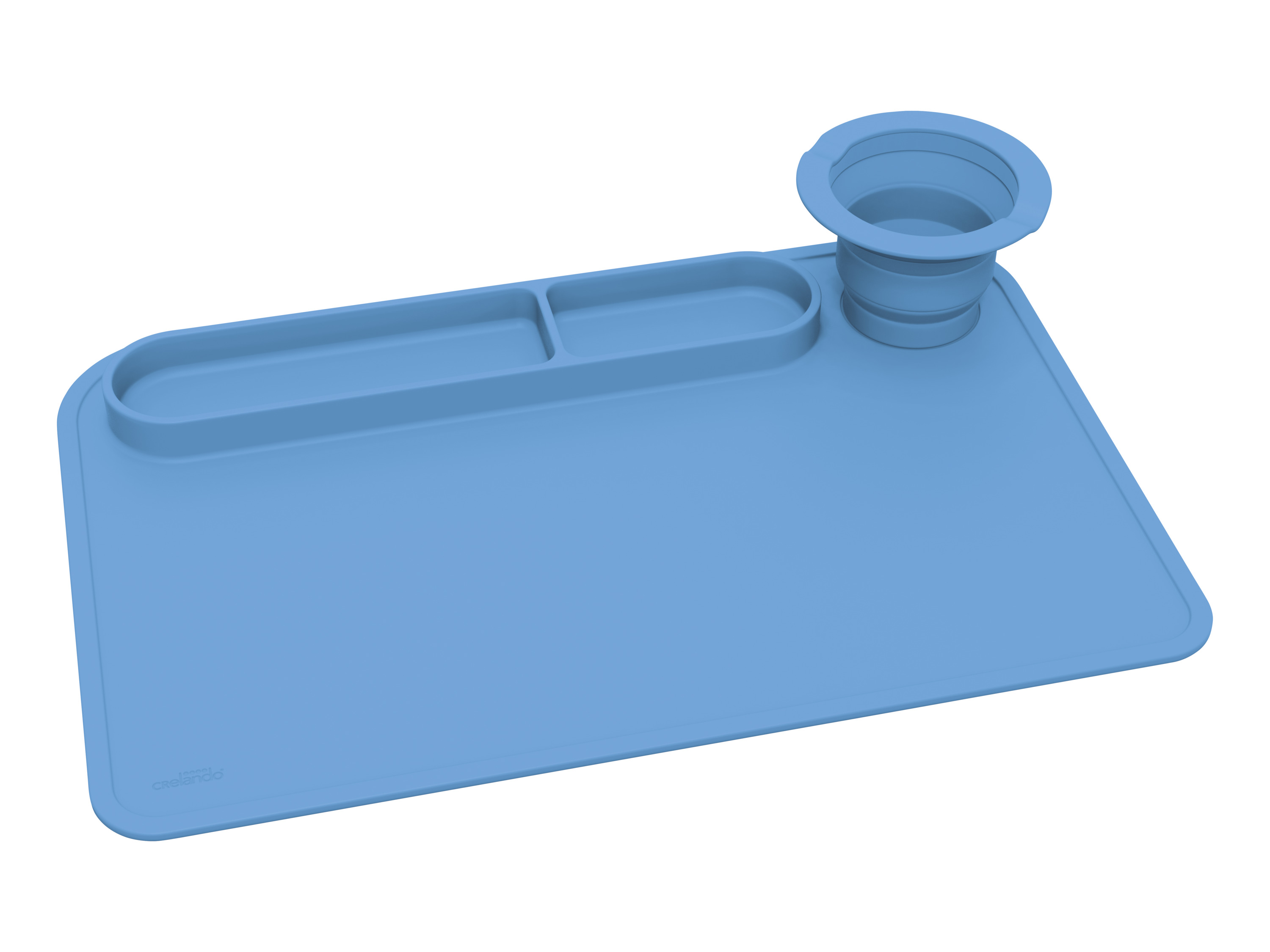 crelando Kubek na pędzelki z podstawką Niebieski