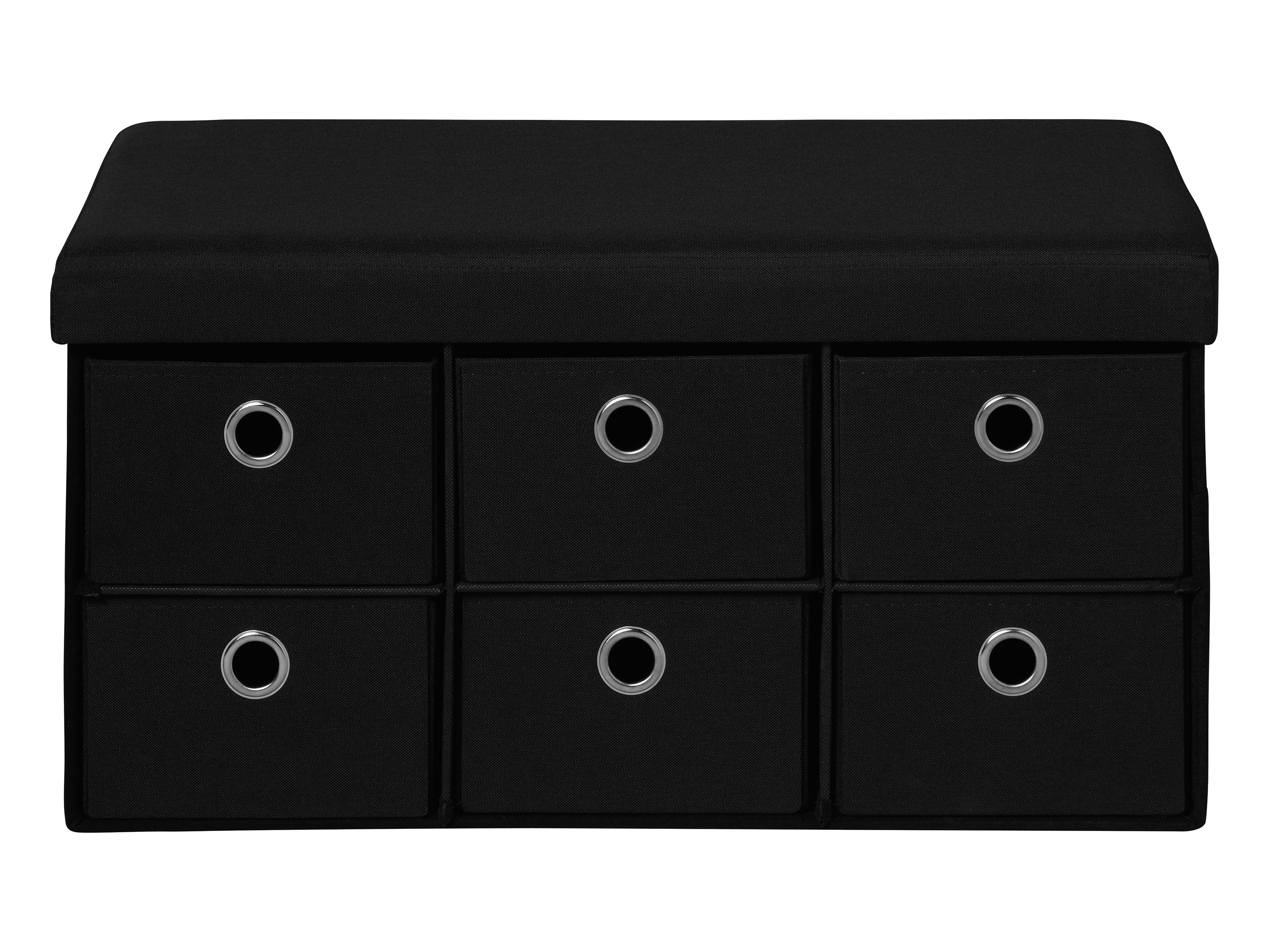 Livarno home Skrzynia do siedzenia, składana Czarny