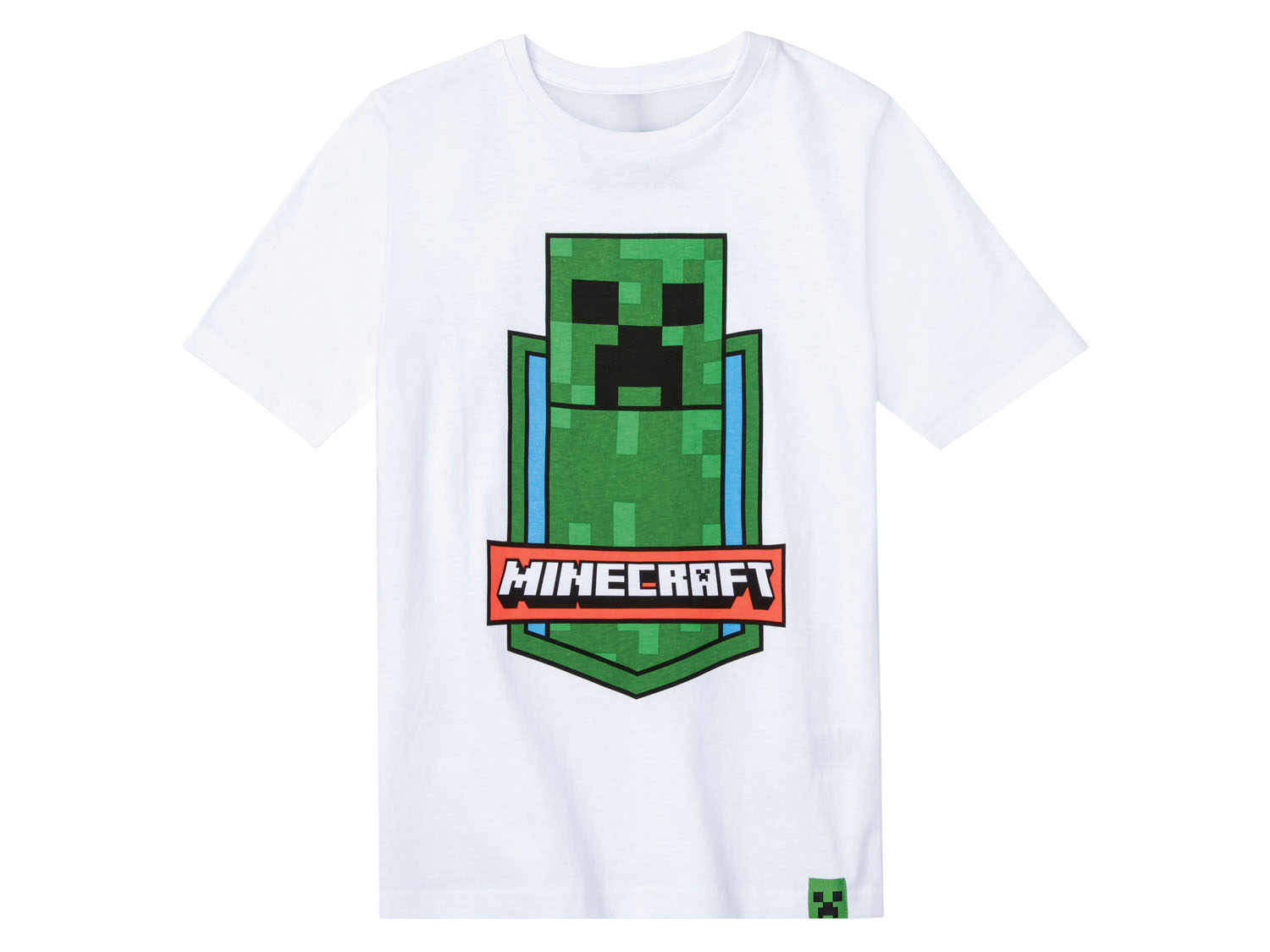 Minecraft T-shirt dziecięcy, 1 sztuka 122, Biały