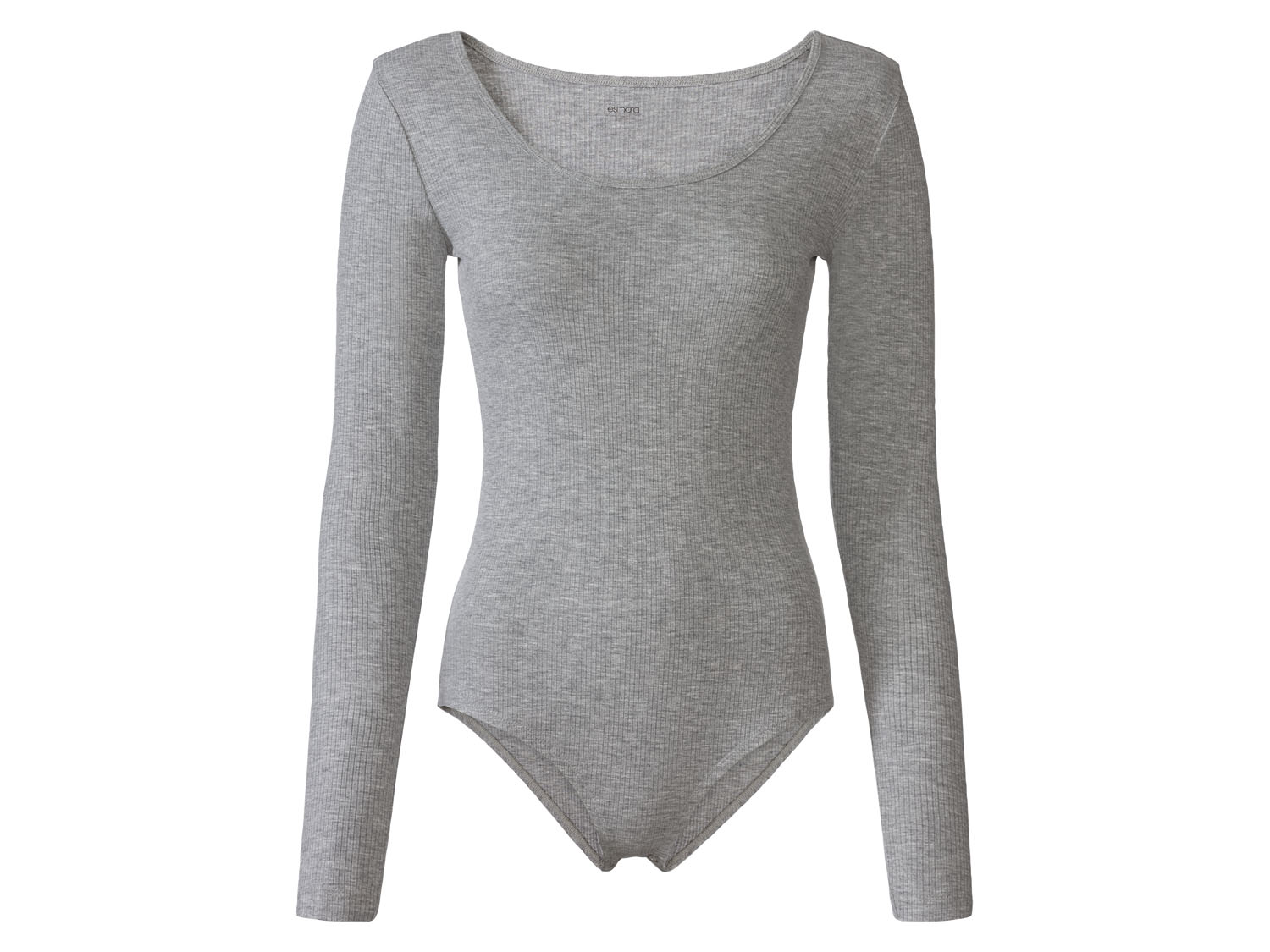 esmara Body damskie z tkaniny o strukturze żeberkowej, 1 sztuka S 36/38, Szary