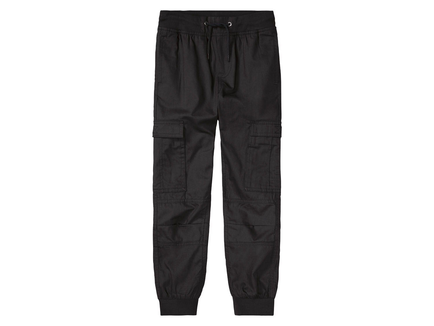 pepperts! Spodnie cargo młodzieżowe chłopięce 152, Czarny