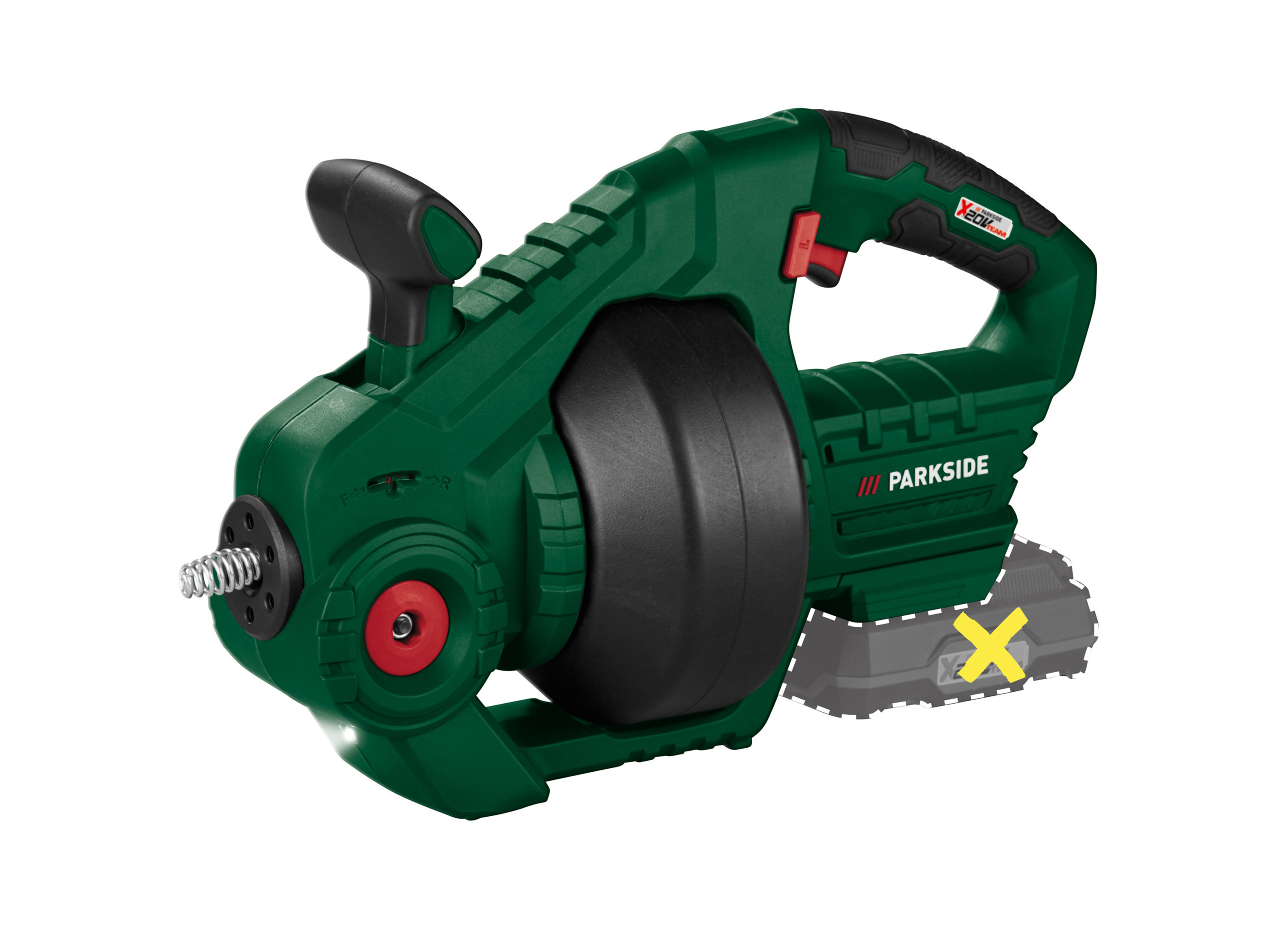 Parkside Akumulatorowe urządzenie do czyszczenia rur, 20 V, Parrw 20-Li A1 bez akumulatora i ładowarki