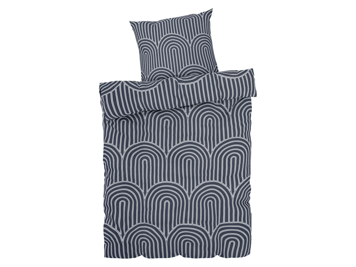 Livarno home Pościel z bawełną renforcé, 140 x 200 cm Szary/grafika