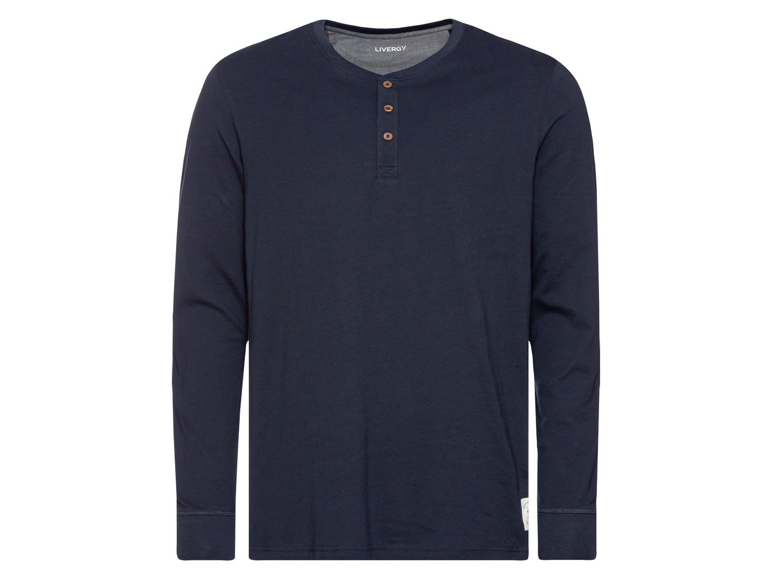 Livergy Bluzka męska z bawełną S 44/46, Granatowy