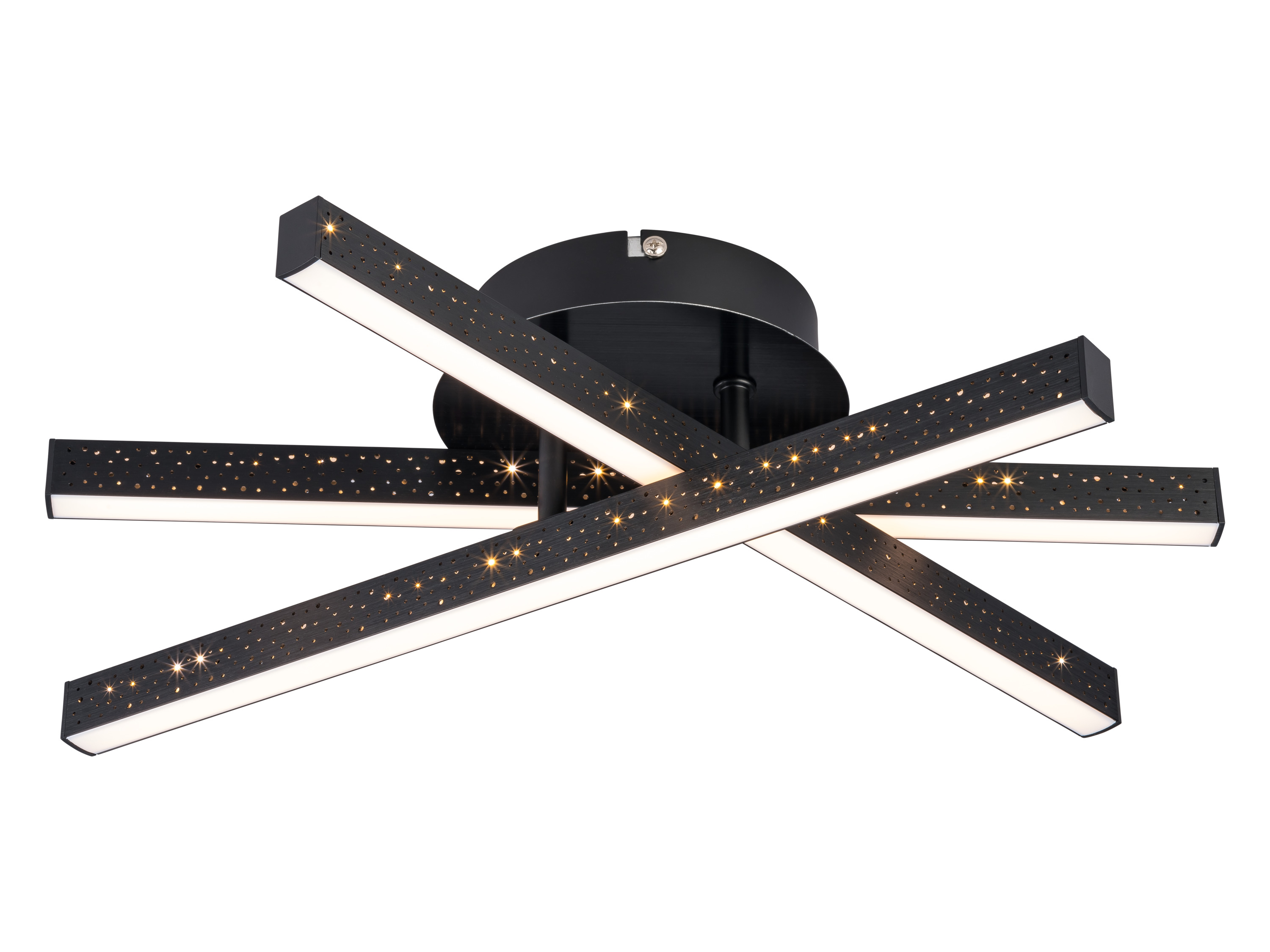 Livarno home Lampa sufitowa LED Czarny