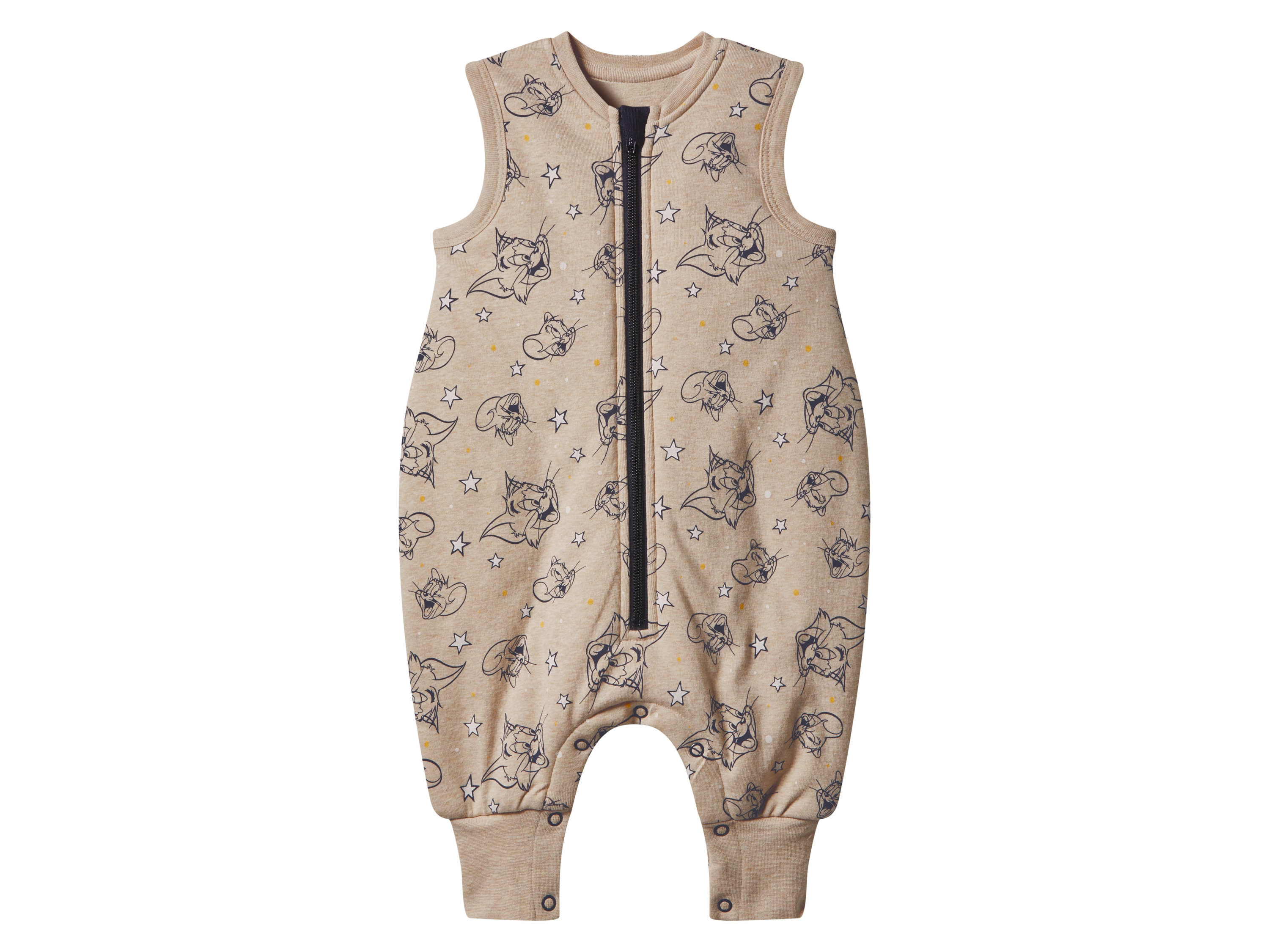 Pajacyk z bohaterami Looney Tunes lub Tom & Cherry Beżowy, 86/92