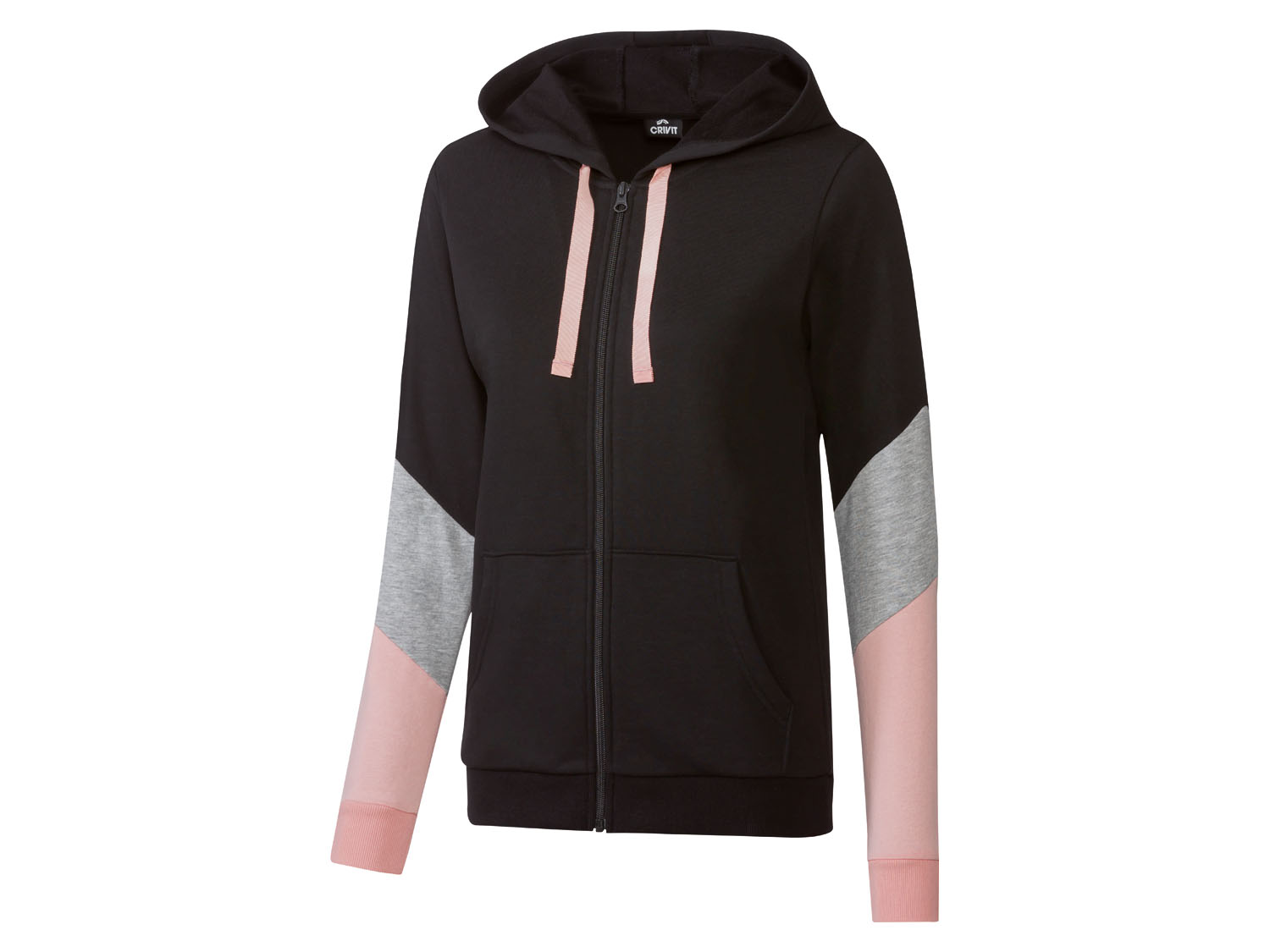 Crivit Bluza dresowa damska z bawełną Czarny, L44/46