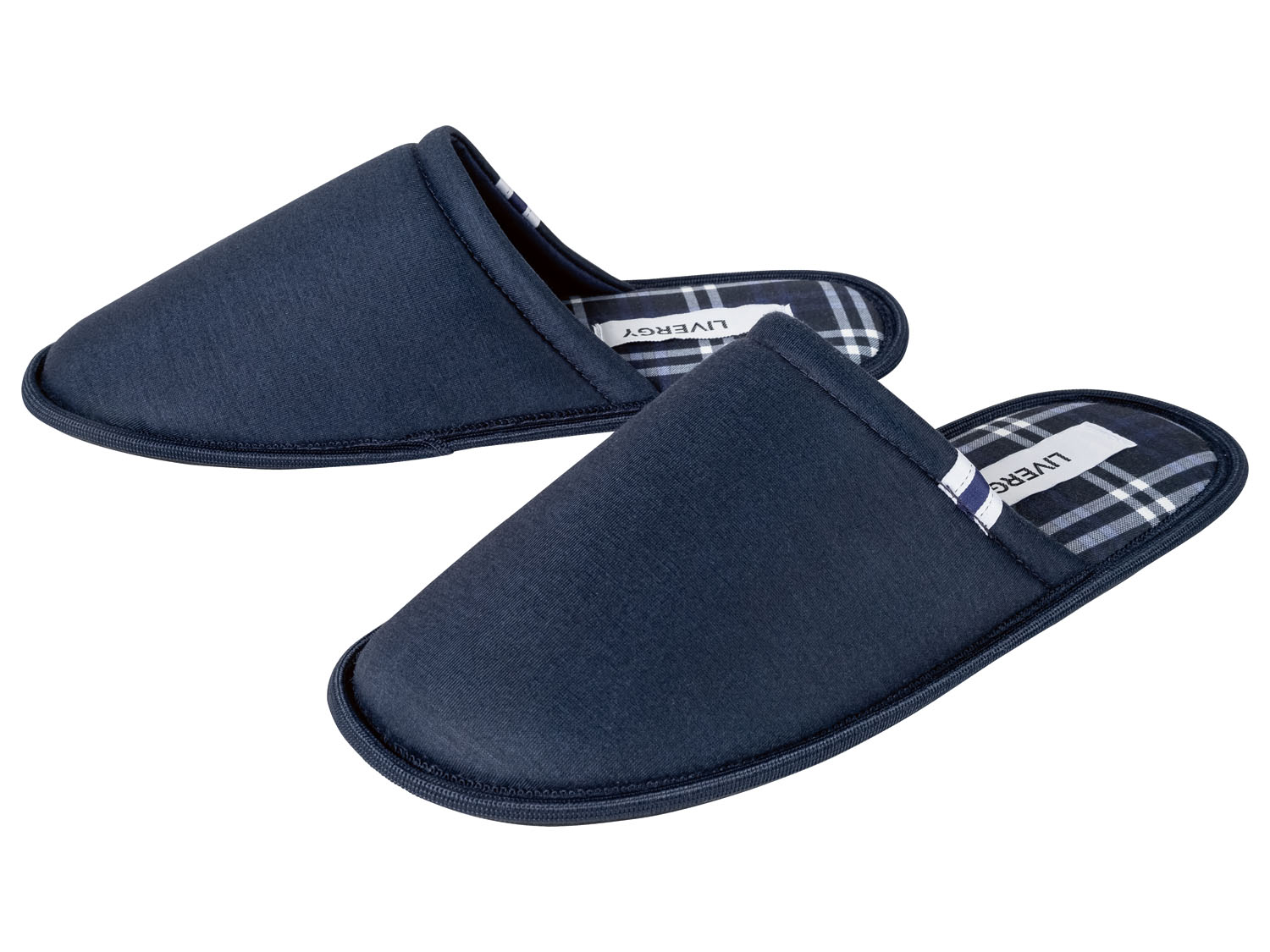 Livergy Kapcie męskie, z wyściełaną wkładką 44/45, Granatowy