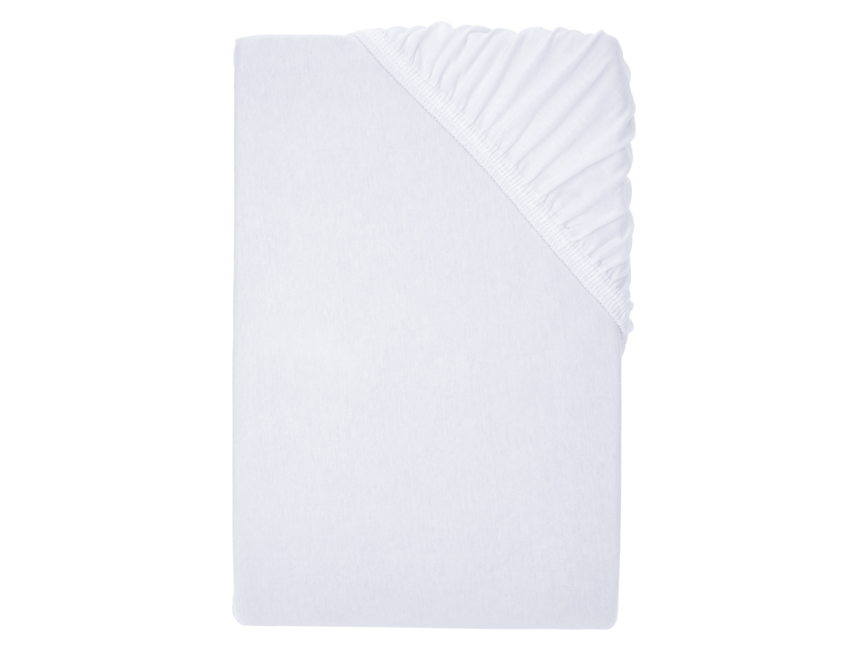 Livarno Prześcieradło dżersejowe z gumką, 140-160 x 200 cm Biały