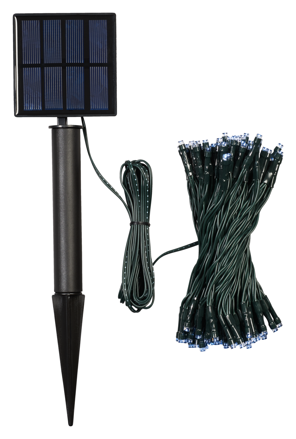 Livarno home Girlanda solarna Led, 100 diod Zimna biel