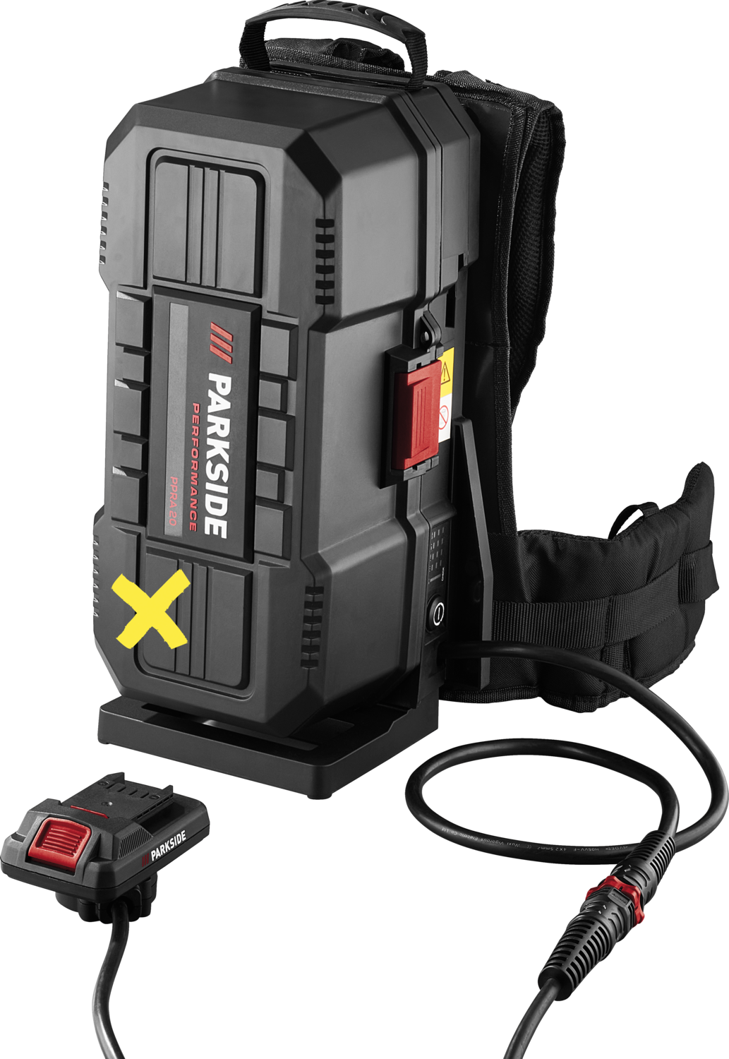 Parkside Performance Plecak na akumulatory, 20 V/40 V, Ppra 20 B1 bez akumulatora i ładowarki