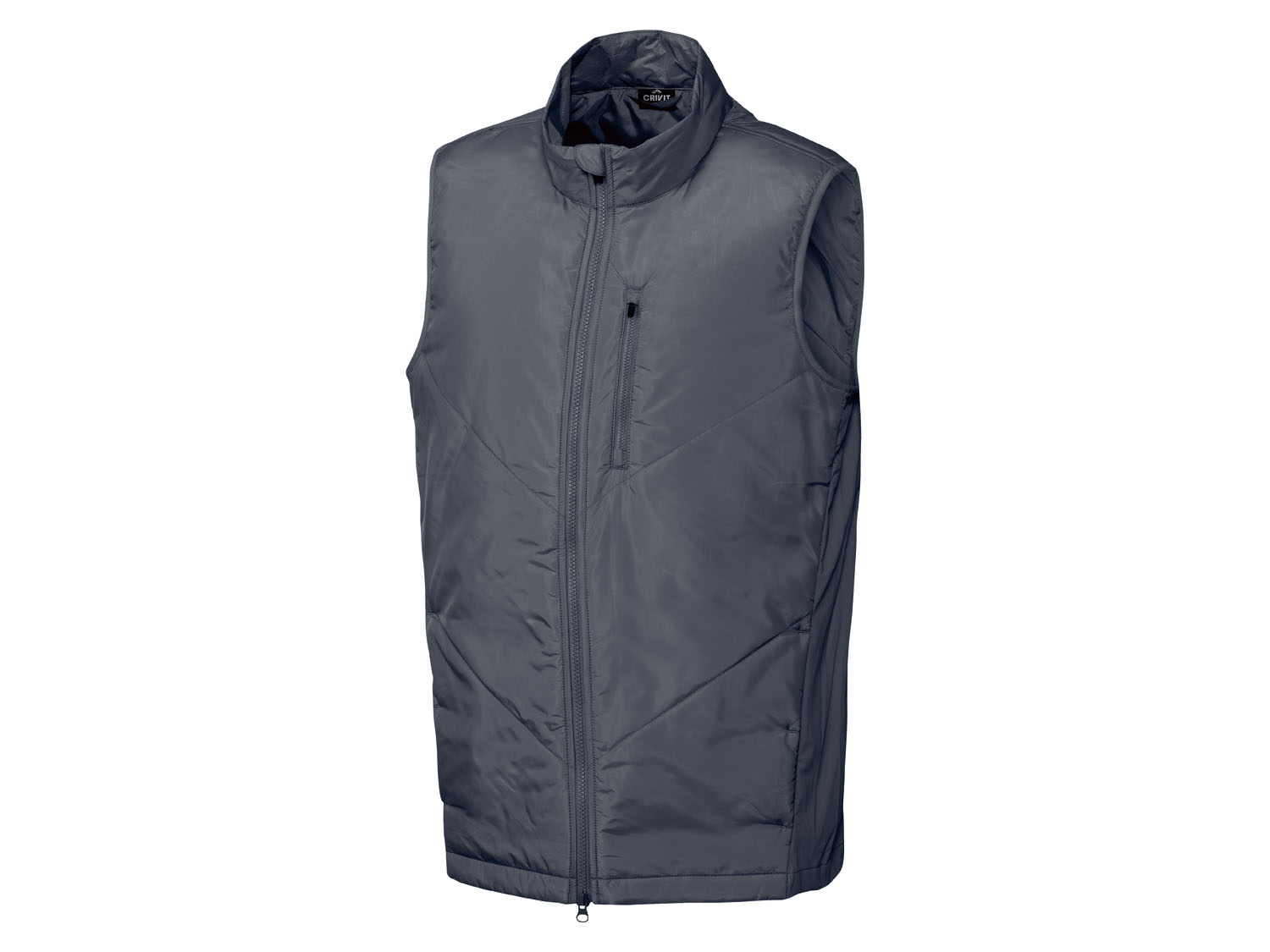 Crivit Kamizelka funkcyjna męska, ze sportową stójką XL 56/58, Szary