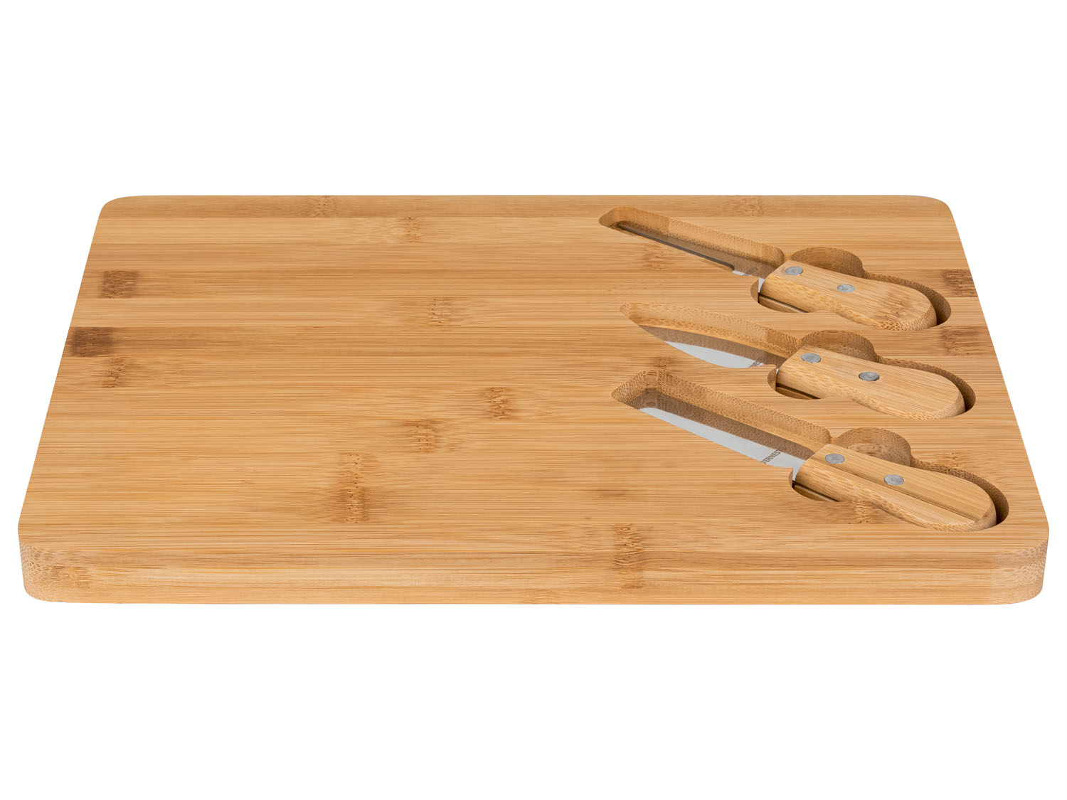 Ernesto Zestaw desek bambusowych Deska do krojenia sera ze sztućcami