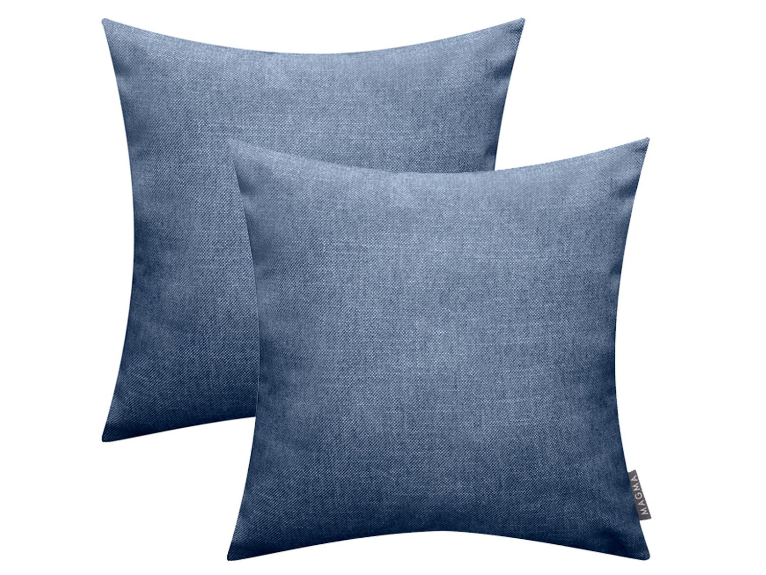 Magma Komplet 2 poszewek na poduszkę Riva 40 x 40 cm, Ciemnoniebieski
