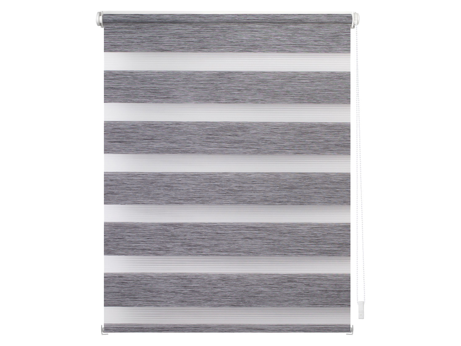 Lichtblick Roleta dzień/ noc Klemmfix, bez wiercenia, od 45 do 120 cm Ciemnoszary, 100 x 150 cm