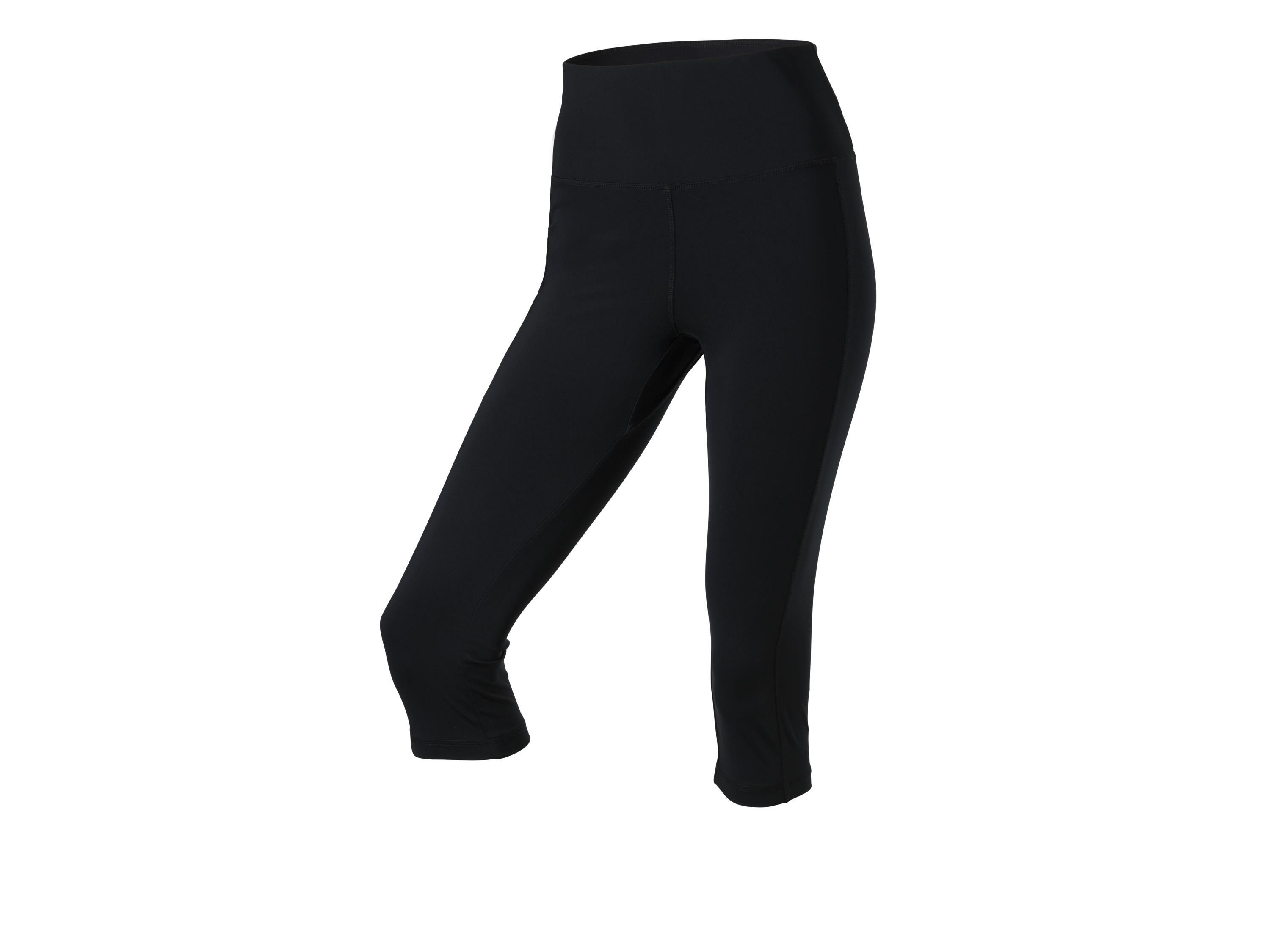 Crivit Legginsy funkcyjne damskie capri Czarny, L44/46
