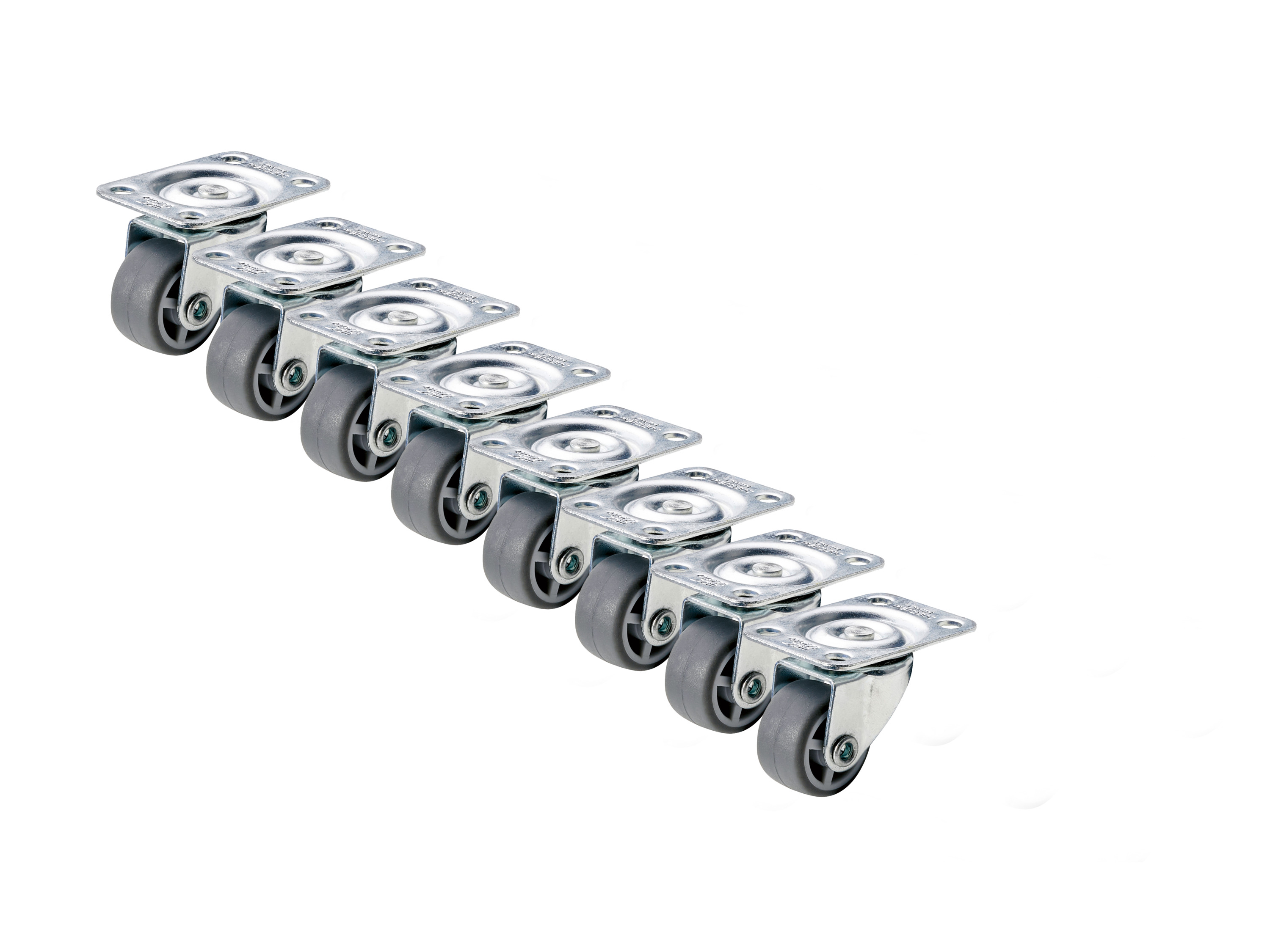 Parkside Zestaw kółek z miękką powierzchnią Małe kółka, 8 sztuk