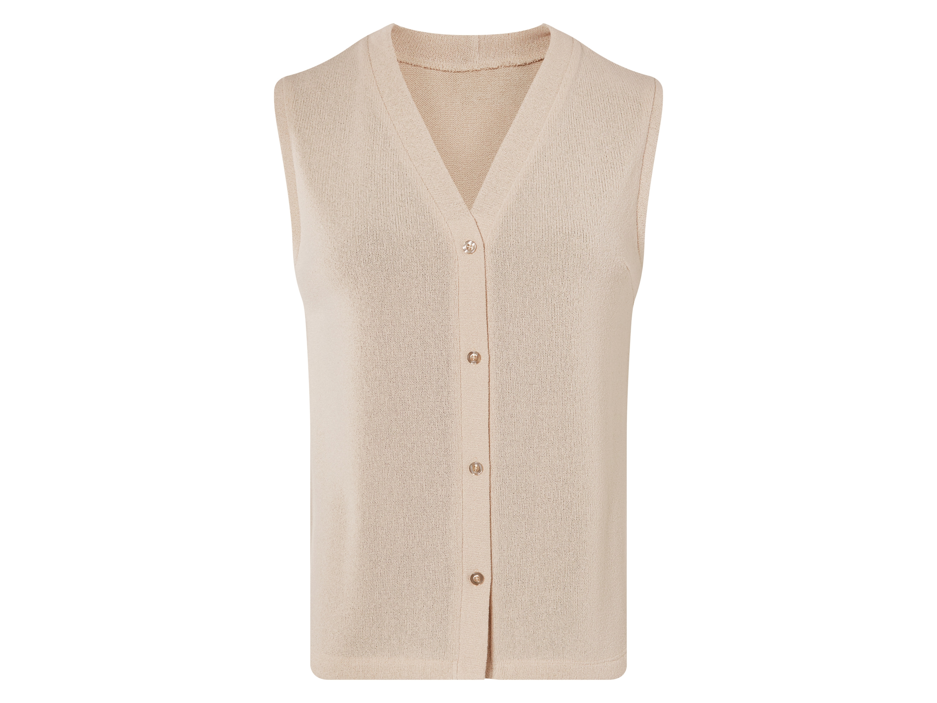 esmara Kamizelka damska z grubego materiału strukturalnego Beżowy, L44/46