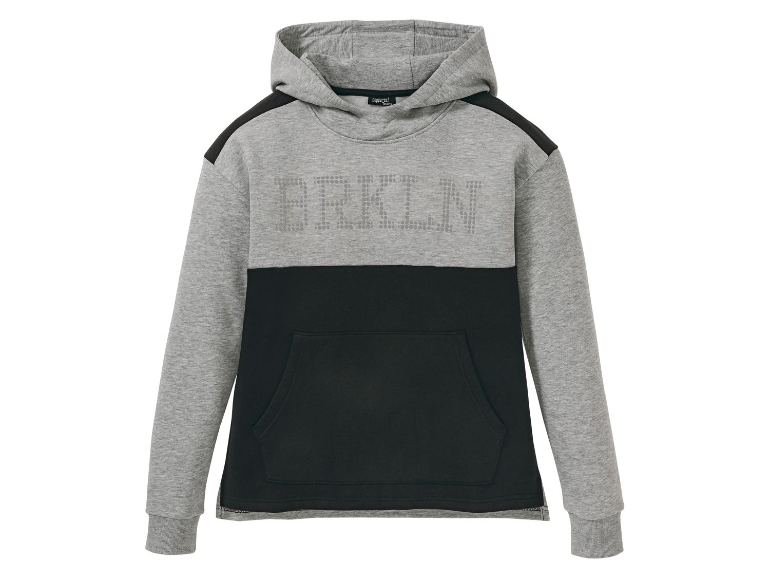 pepperts! Bluza dresowa chłopięca Czarny/ szary, 170/176