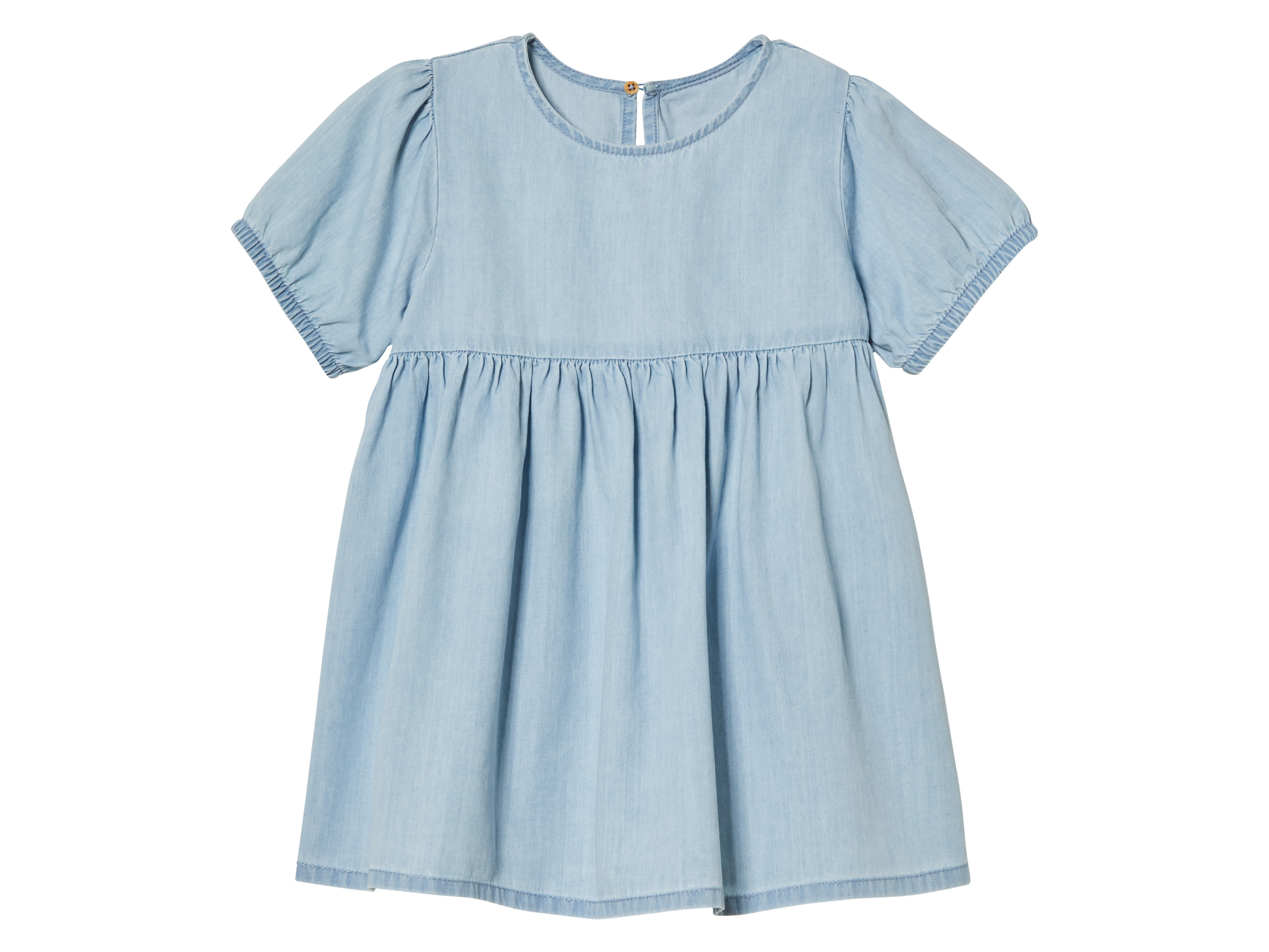 lupilu Sukienka jeansowa dziecięca z bawełny Niebieski, 110