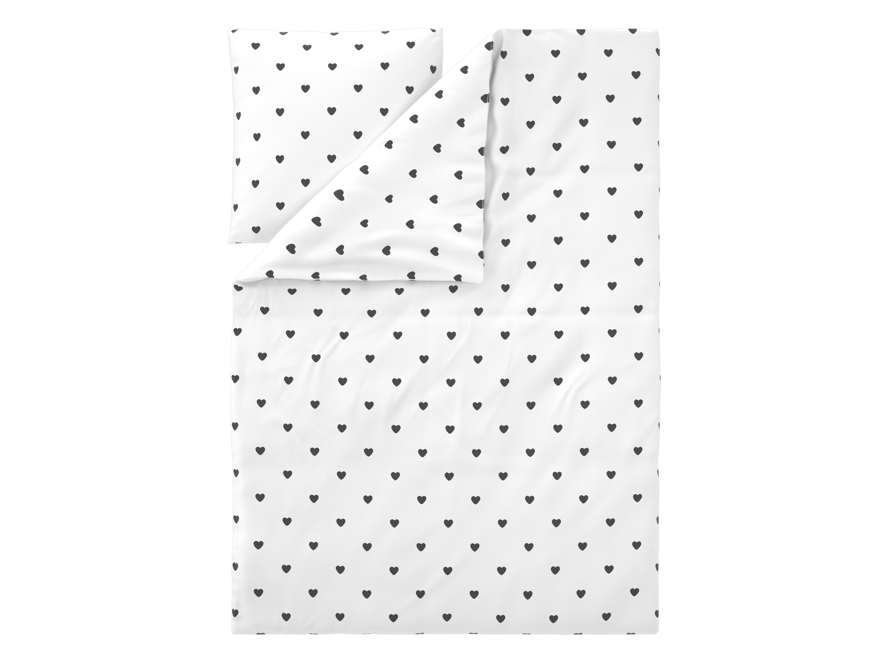 Livarno Pościel z bawełny renforcé, 140 x 200 cm Biały/ czarny