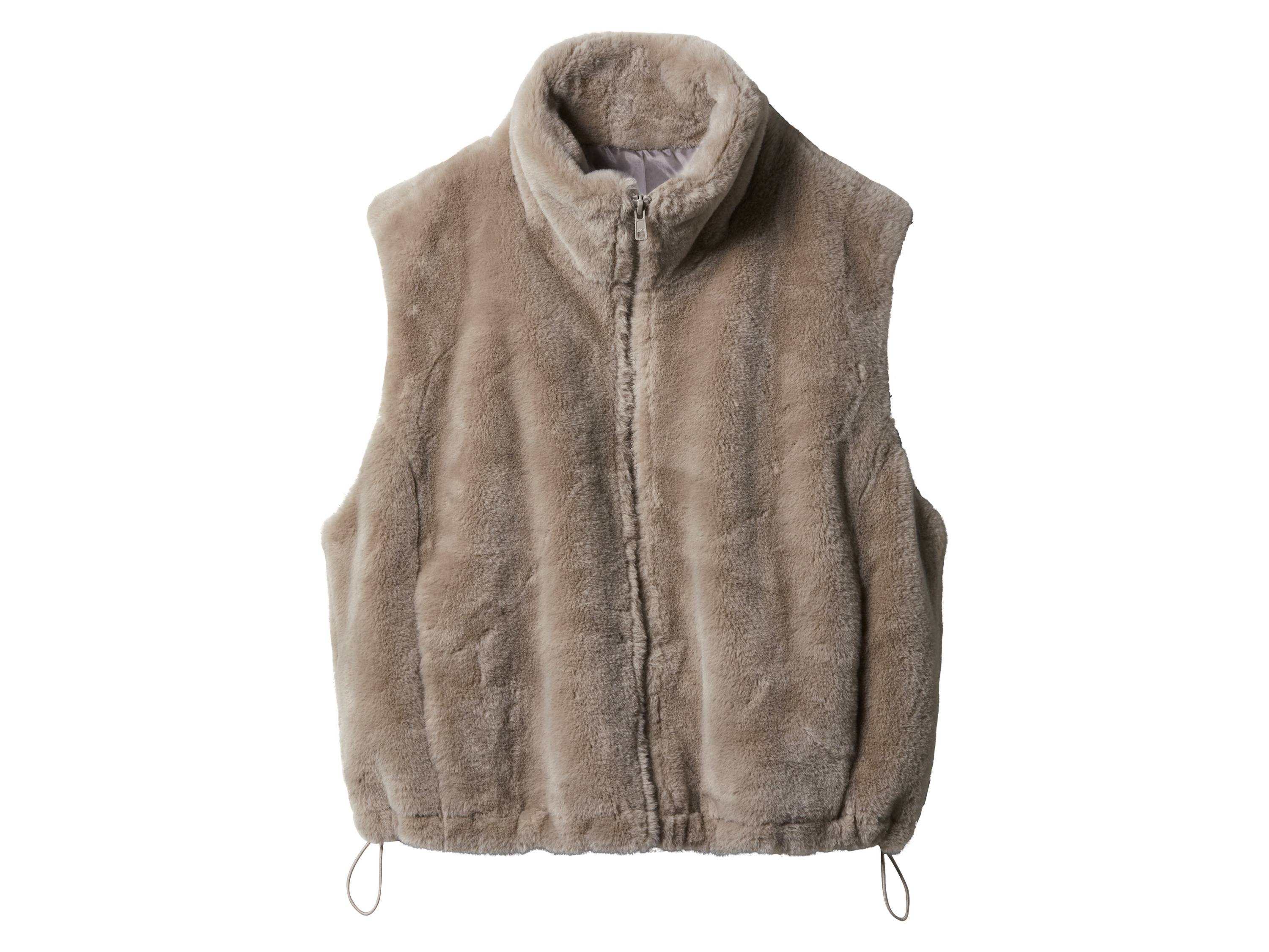 esmara Kamizelka pluszowa damska Szary, L44/46