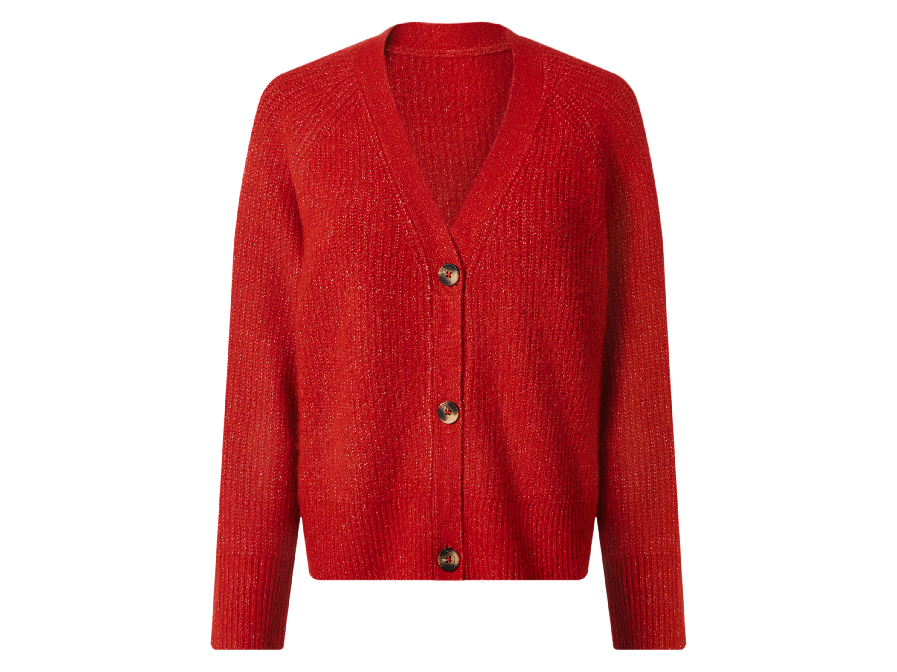 esmara Kardigan damski o grubym splocie Czerwony, L44/46