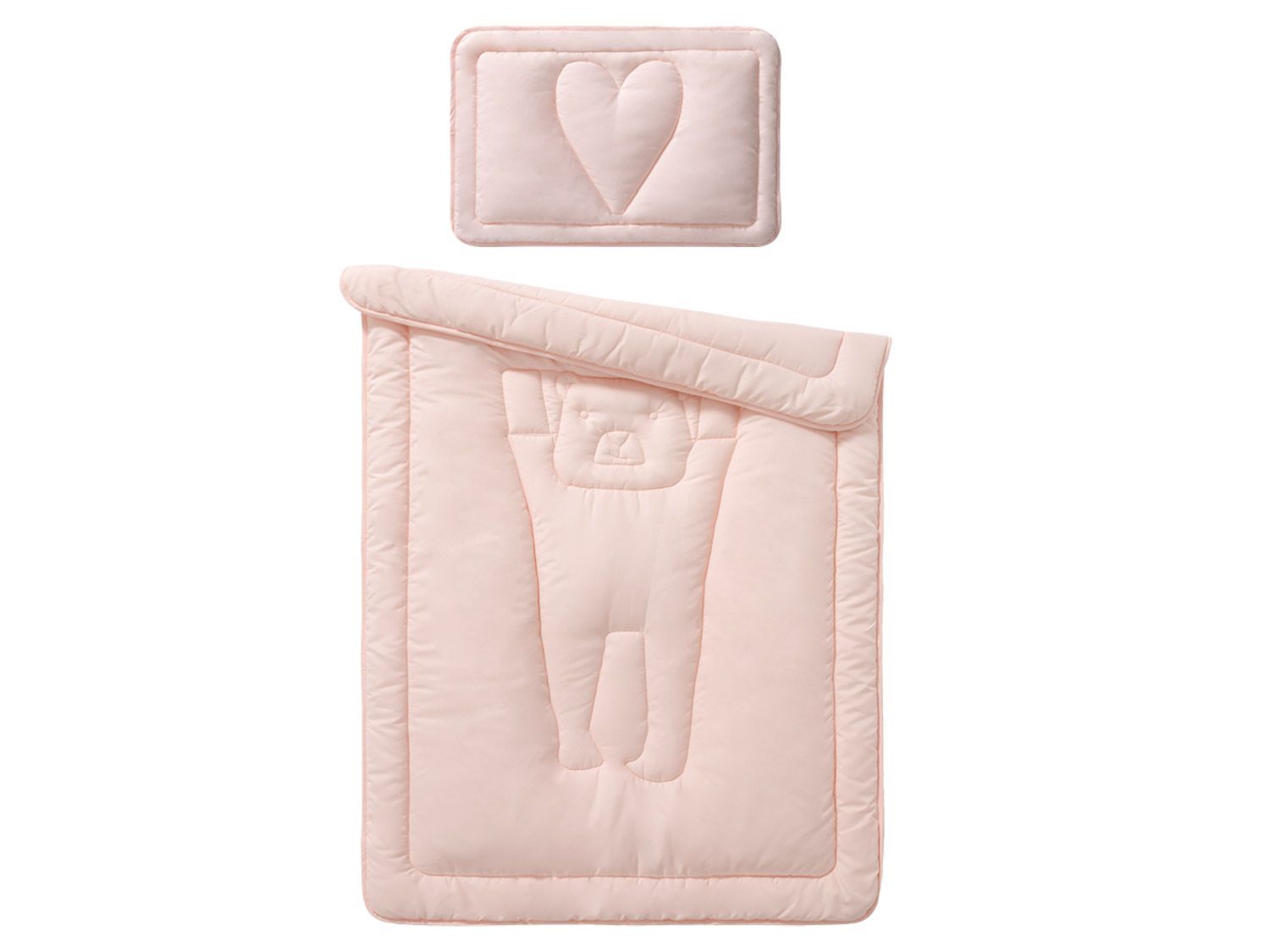 meradiso Kołdra i poduszka dziecięca, 1 komplet Różowy