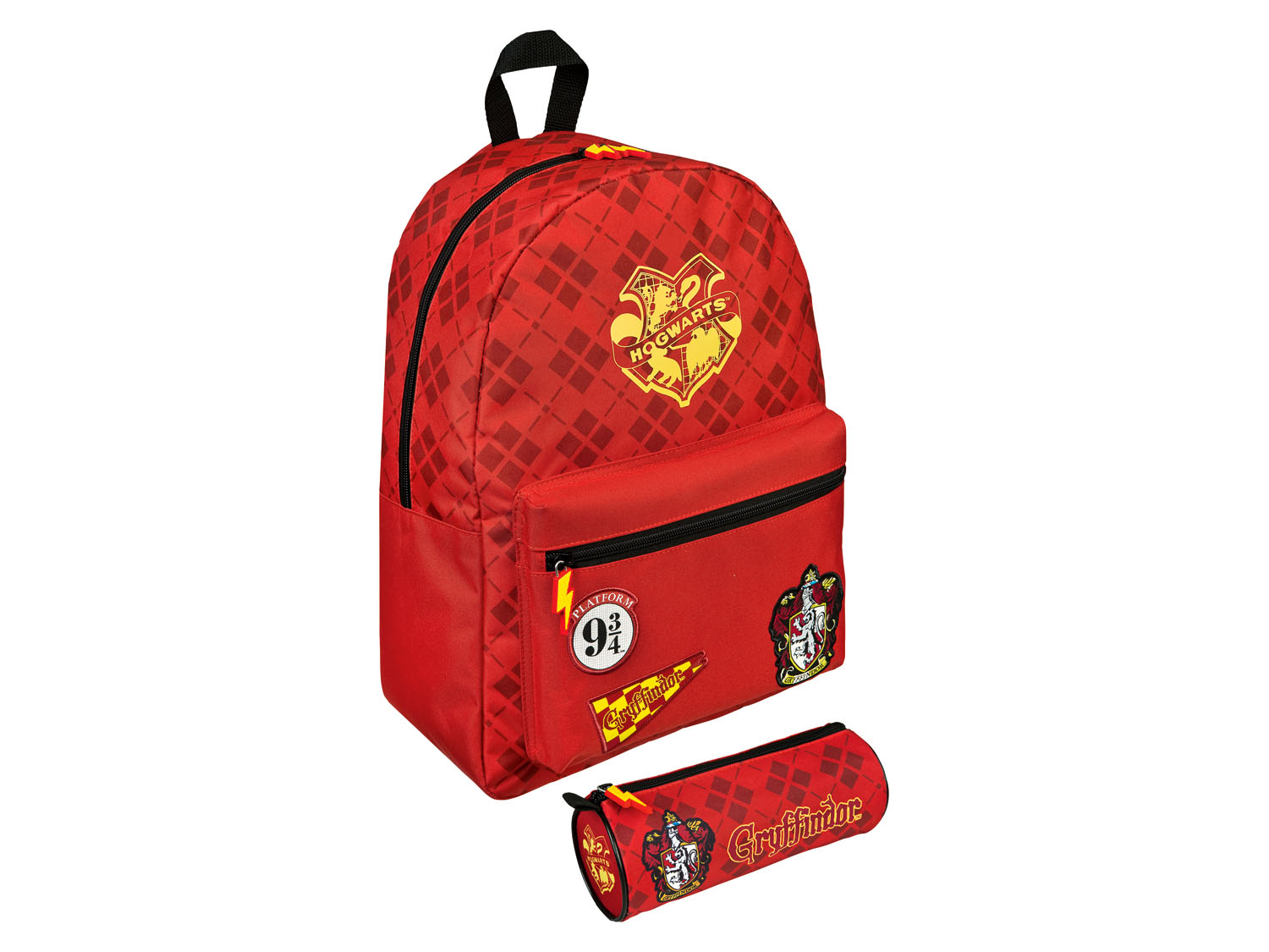 Undercover Plecak szkolny z piórnikiem z kolekcji Harry Potter, 1 zestaw Czerwony