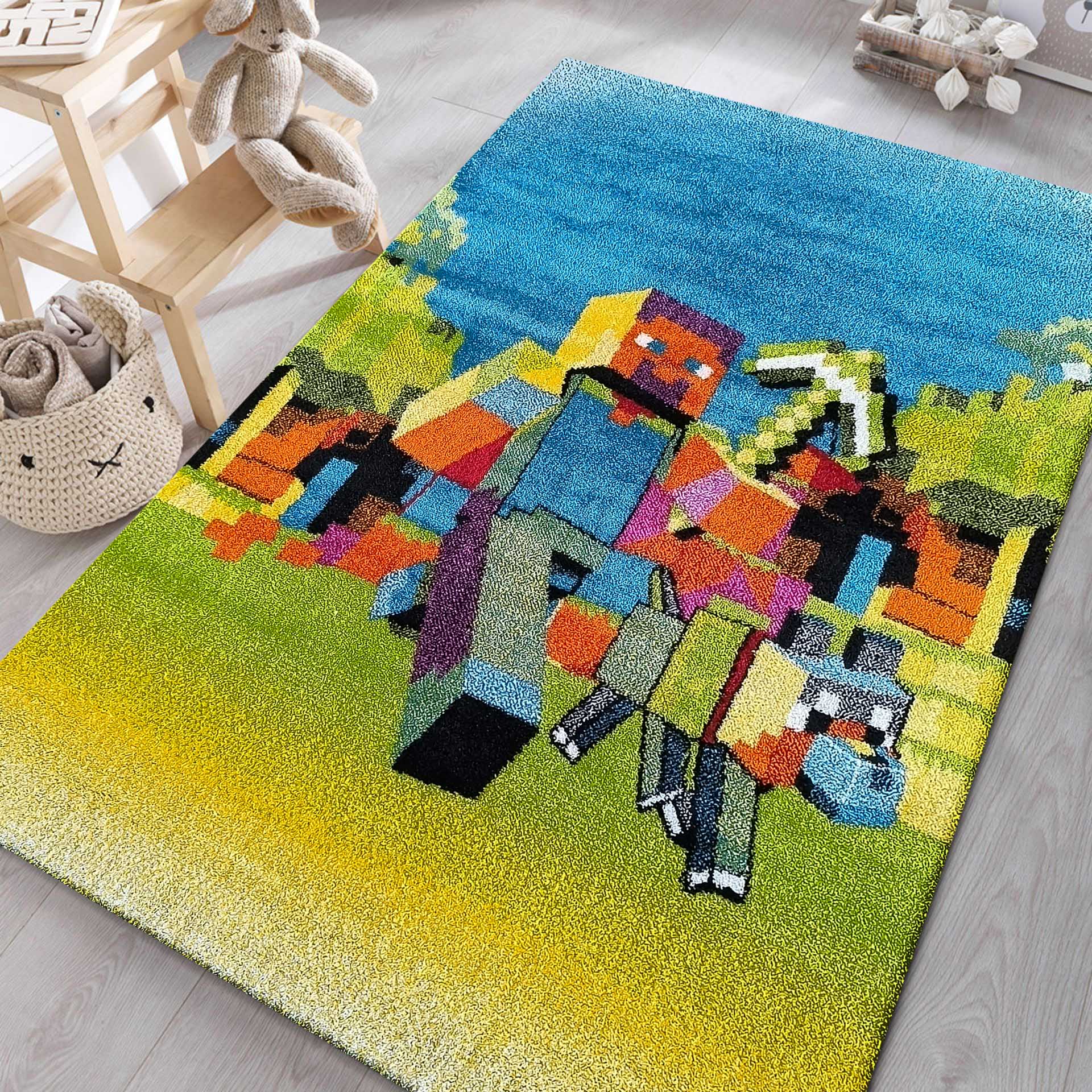 Dywan dziecięcy - 160 x 220 cm - Wielokolorowy - Dywanopol