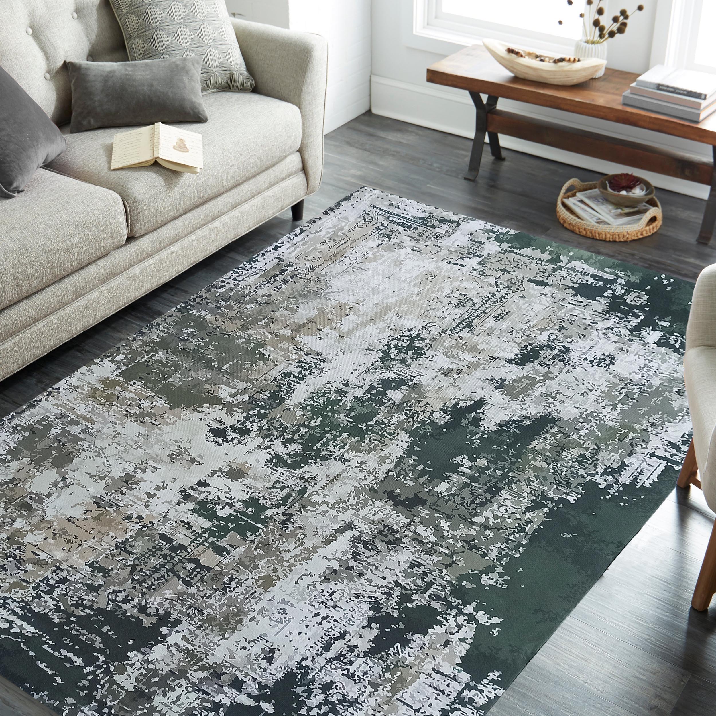 Dywan - 80 x 150 cm - Zielony - Nowoczesny - Dywanopol