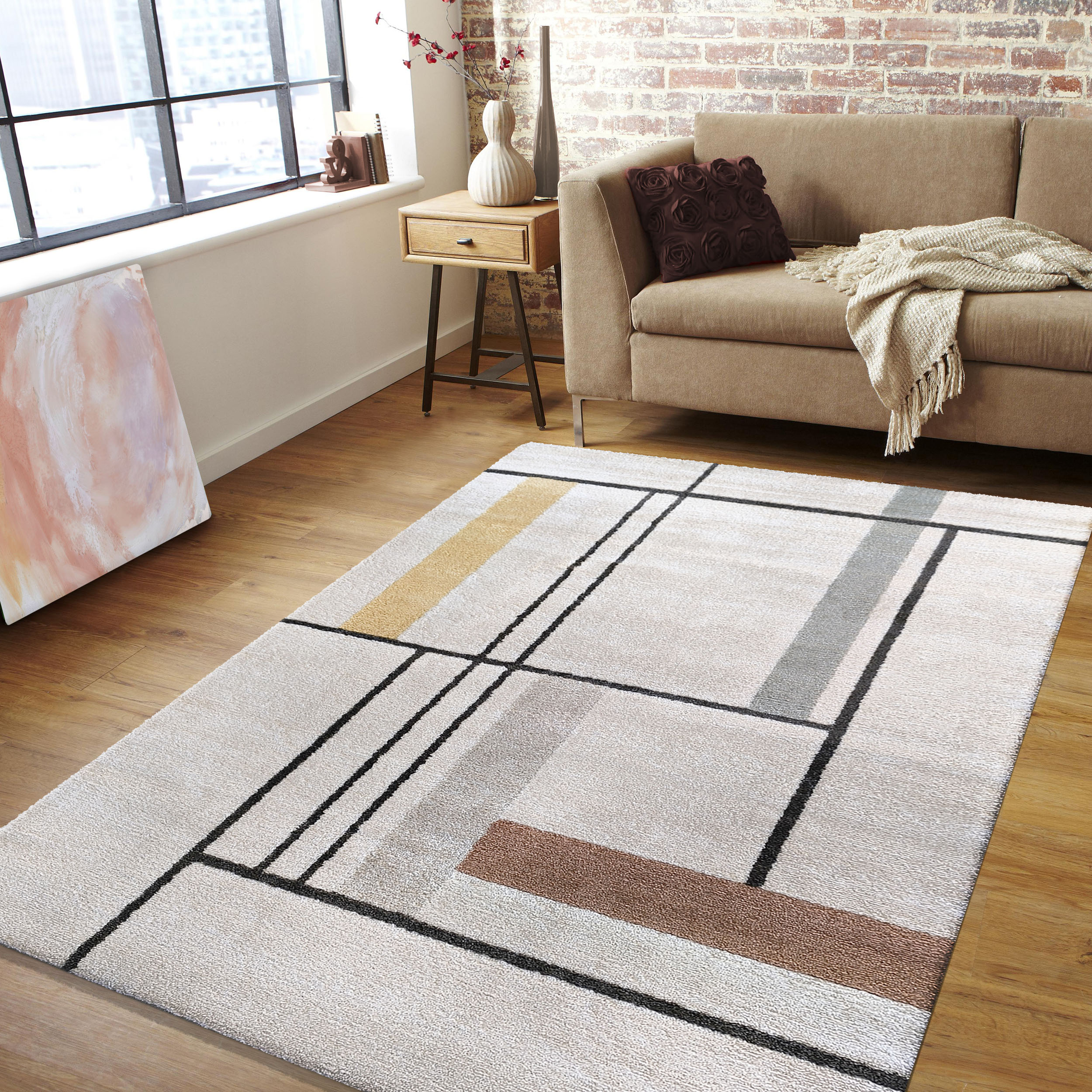 Dywan - 80 x 150 cm - Wielokolorowy - Nowoczesny - Dywanopol