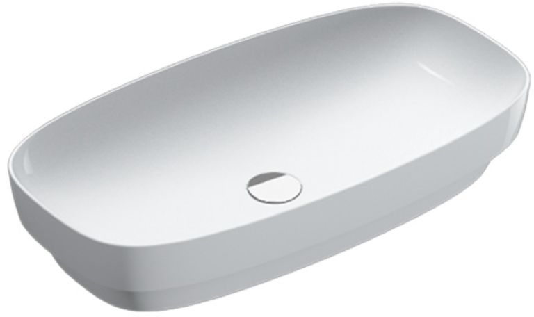 Darmowa Dostawa - Umywalka 74x40 cm prostokątna nablatowa biała Catalano Green 0624750021