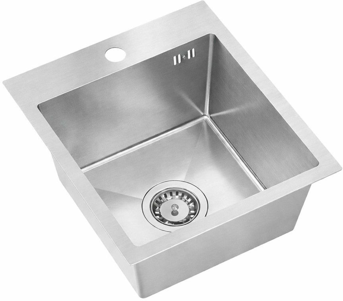 Darmowa Dostawa - Zlewozmywak stalowy 45x40 cm stal Ruvetti Look 5003LBS40W