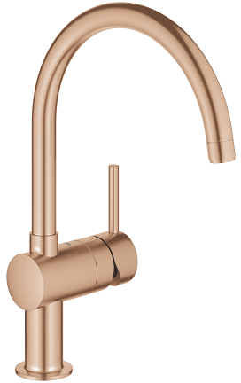 Darmowa Dostawa - Bateria kuchenna stojąca brushed warm sunset Grohe Minta 32917DL0